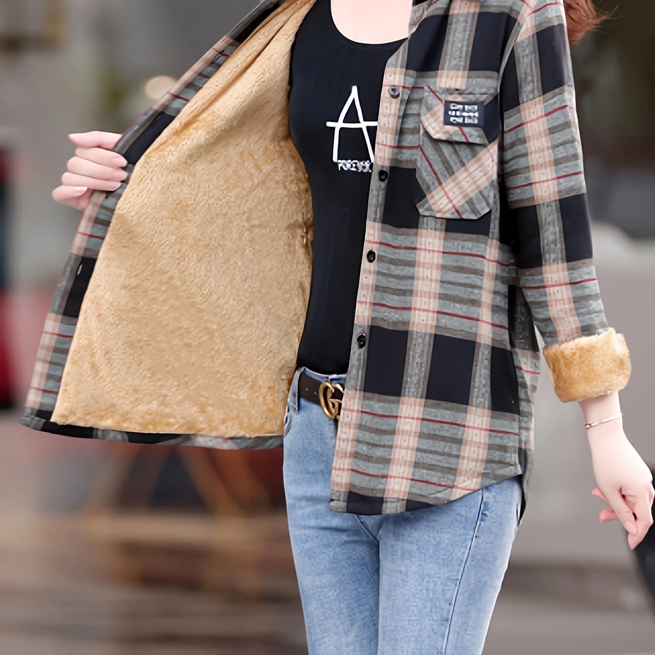 TEMU Spring And Autumn Fashion Fleece Shirt