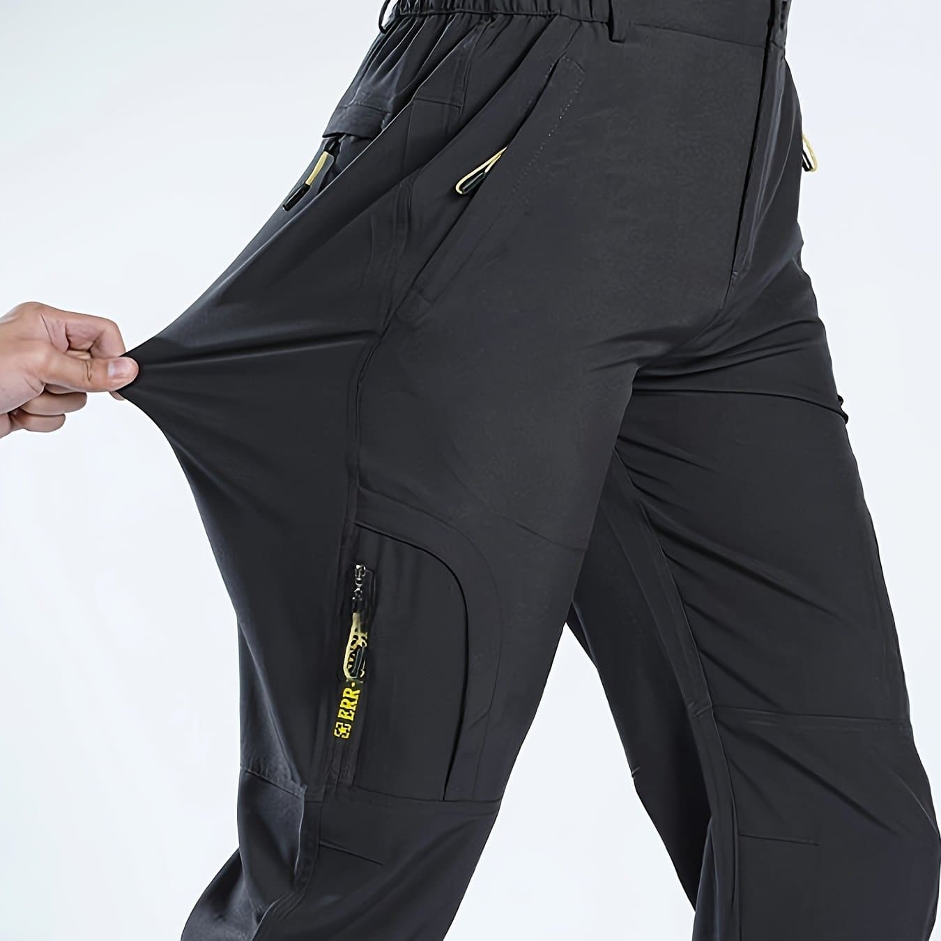 TEMU Men's Cargo Pants, Multi- - Lightweight Outdoor Hiking And Camping Gear, Durable, Comfortable, And Breathable, Suitable For Wear, Adventure Apparel, Flexible Fabric Trousers