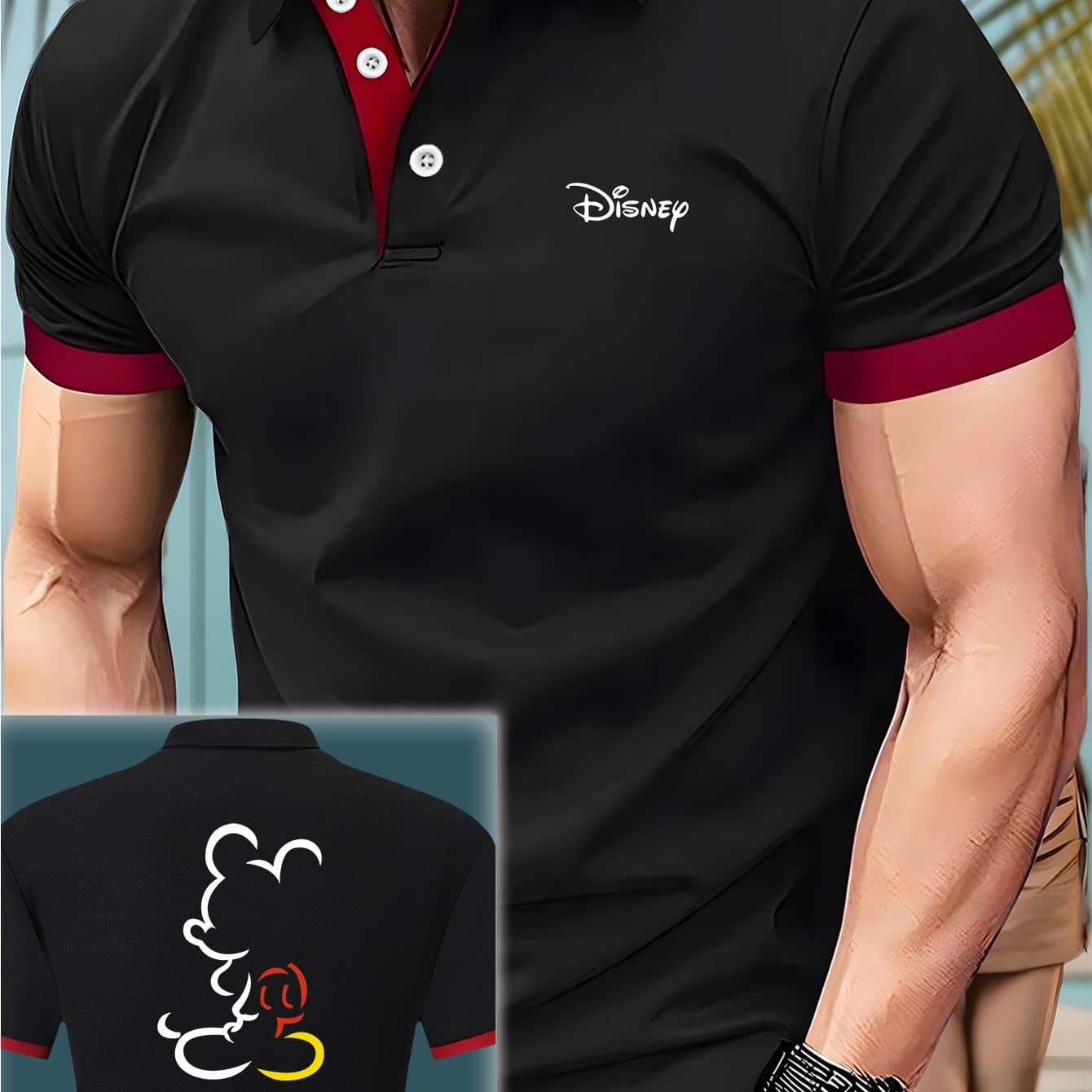 TEMU Officially Licensed, Minimalist Print, Crew-neck Basic Shirt Short-sleeve Tee, Summer Business Casual Niche Design.