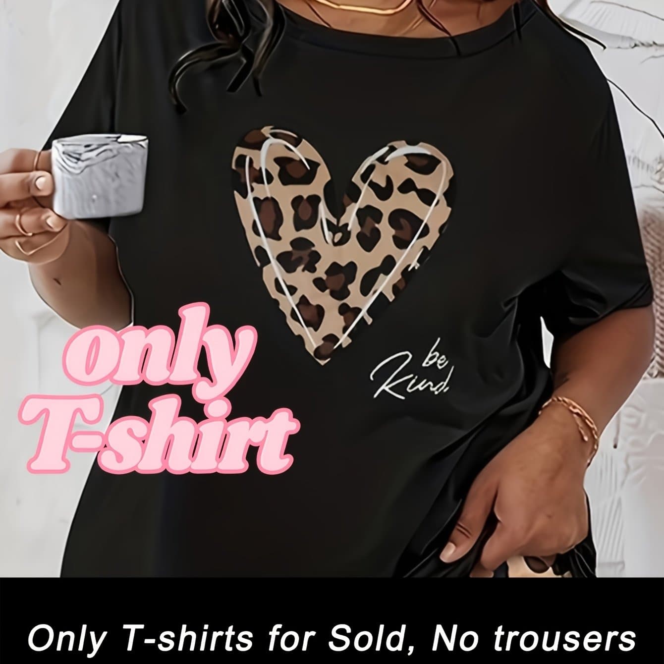 TEMU Short-sleeved Shirts , Casual Women's T-shirts, Printed T-shirts