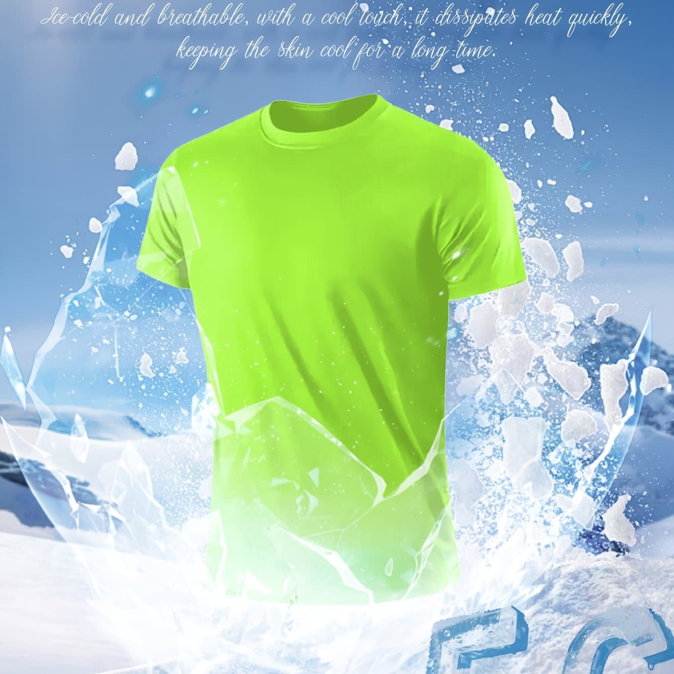 TEMU 1pc Men's Quick-dry Moisture-wicking Athletic T-shirt, Lightweight Breathable Polyester Running & Gym Shirt, Loose Fit Round Neck Short Sleeve Top For Workouts, Gym Clothes