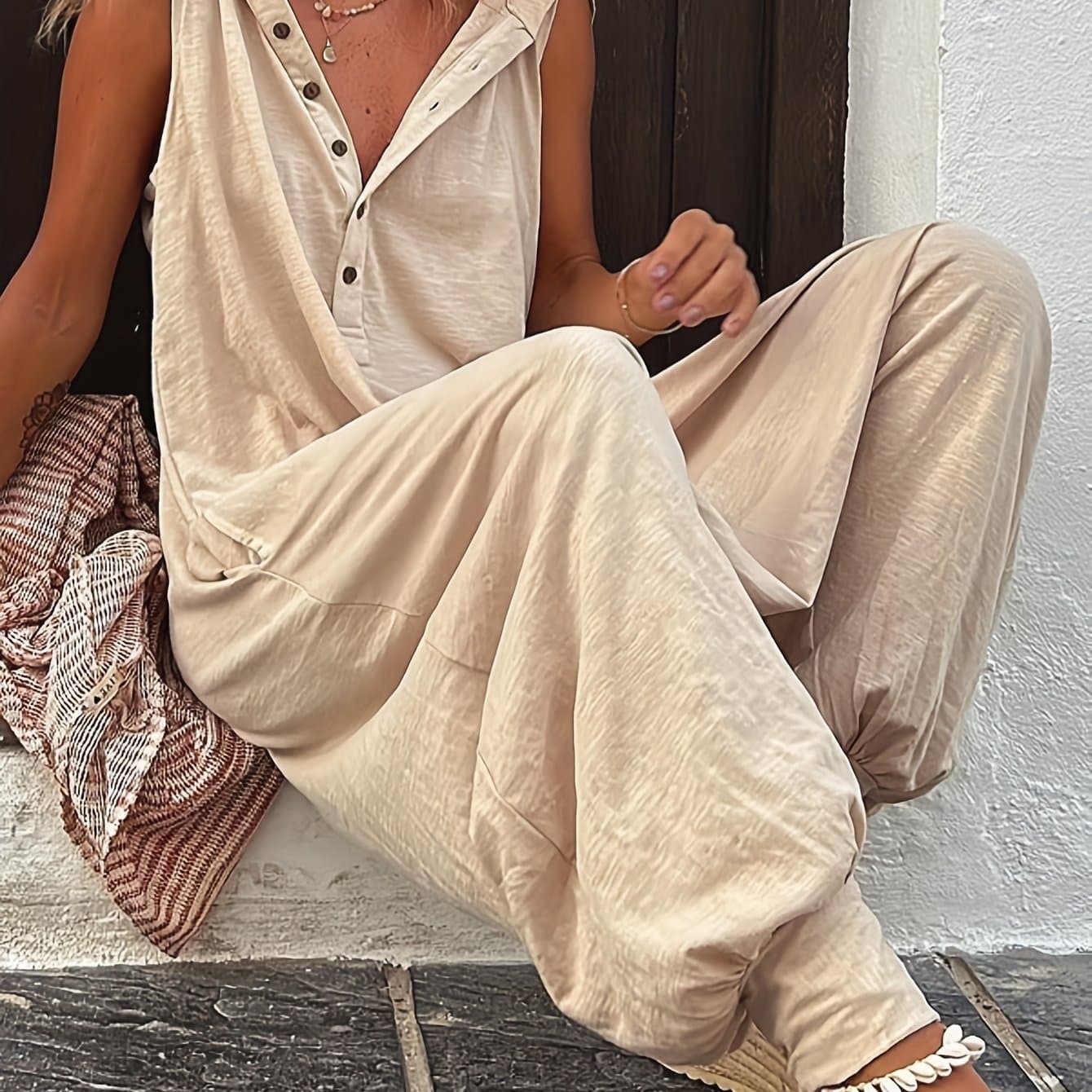 TEMU Directional Women's Casual Sleeveless Long Hooded Dress Joggers