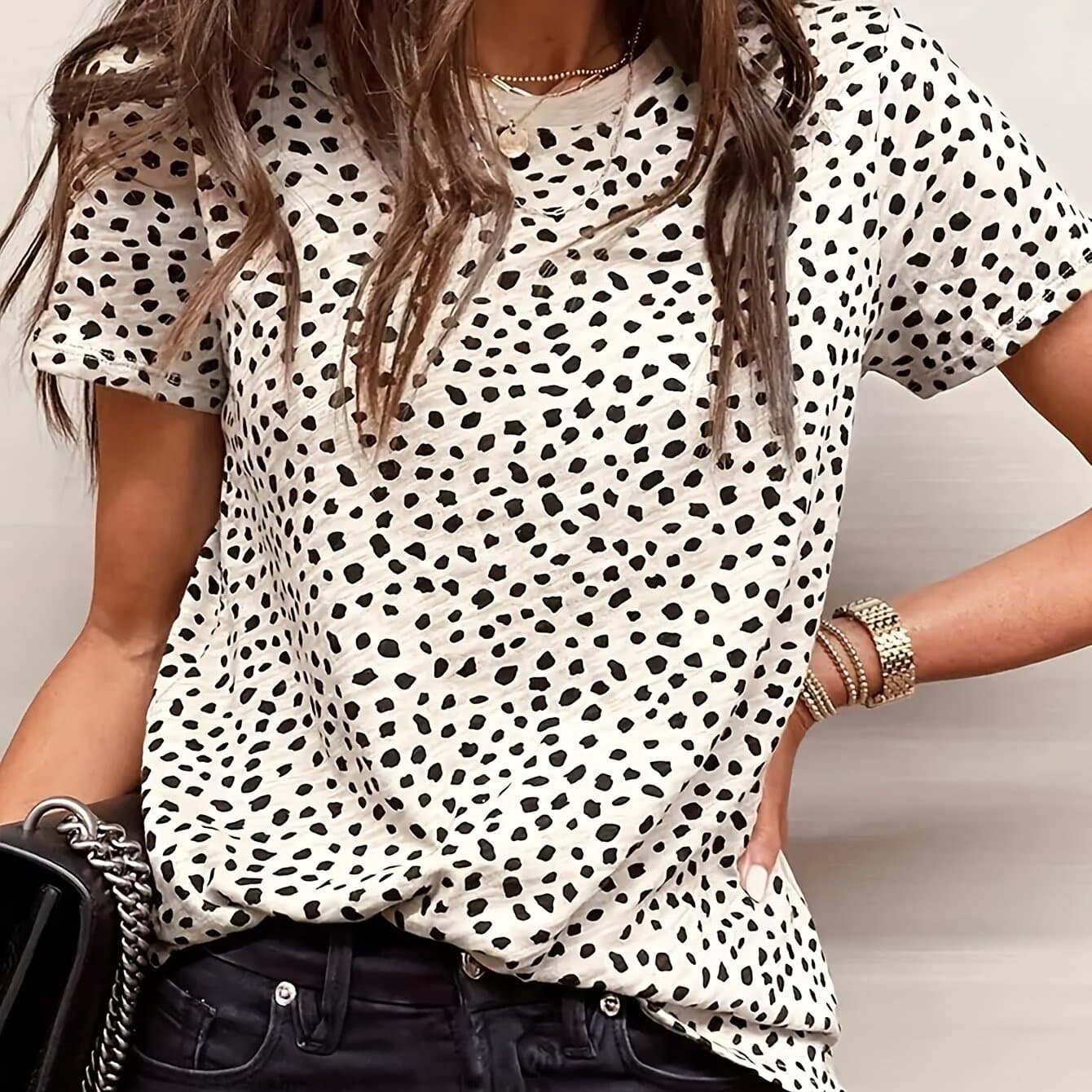 TEMU Elegant And Versatile Women's T-shirt