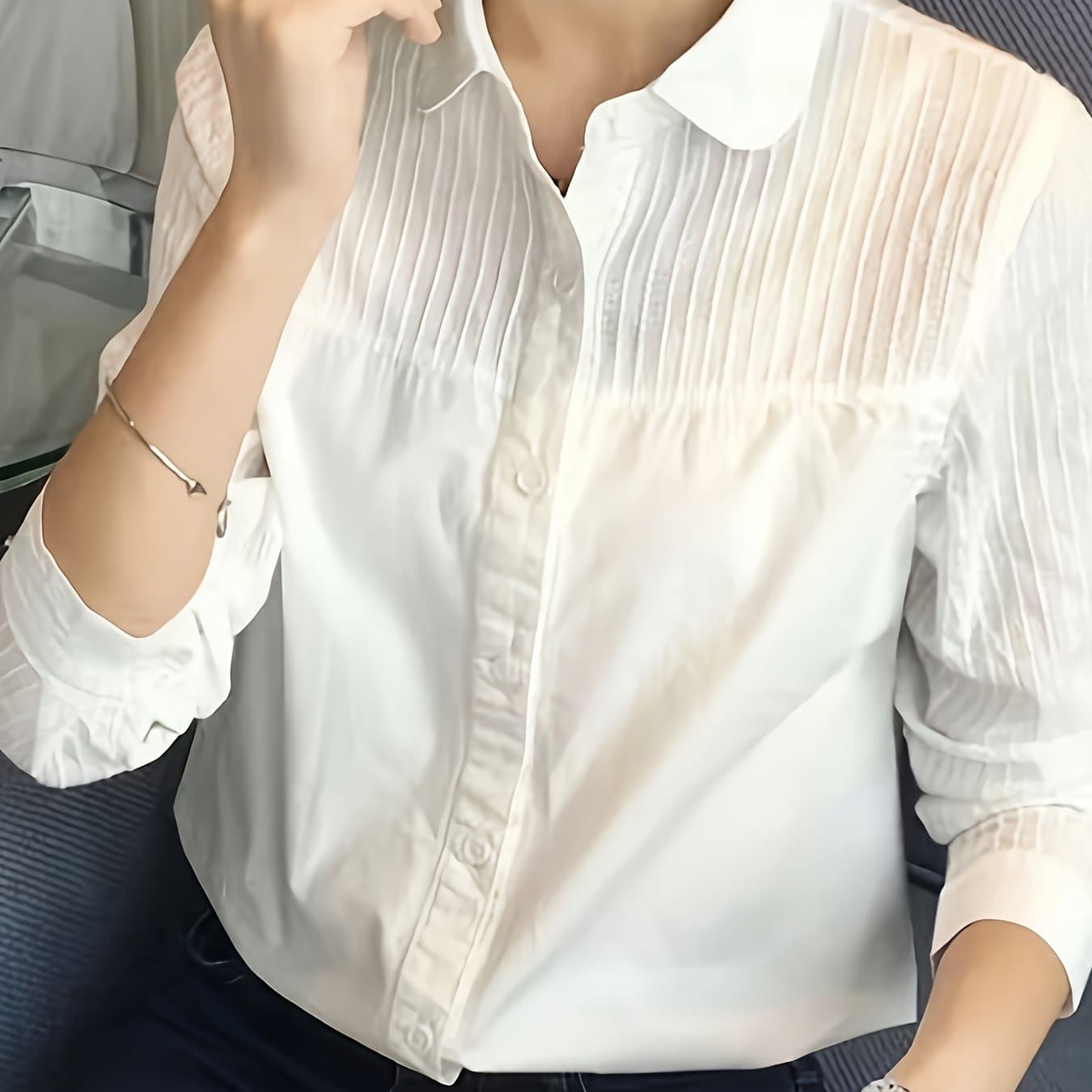 TEMU Versatile Fashionable White Shirt