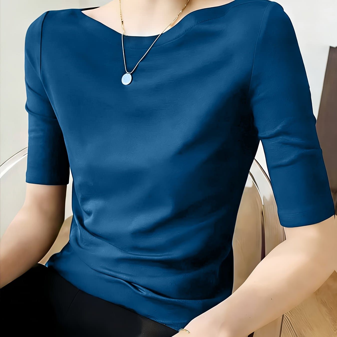 TEMU Women's Casual Comfortable Fashion Short Sleeve T-shirt For Summer