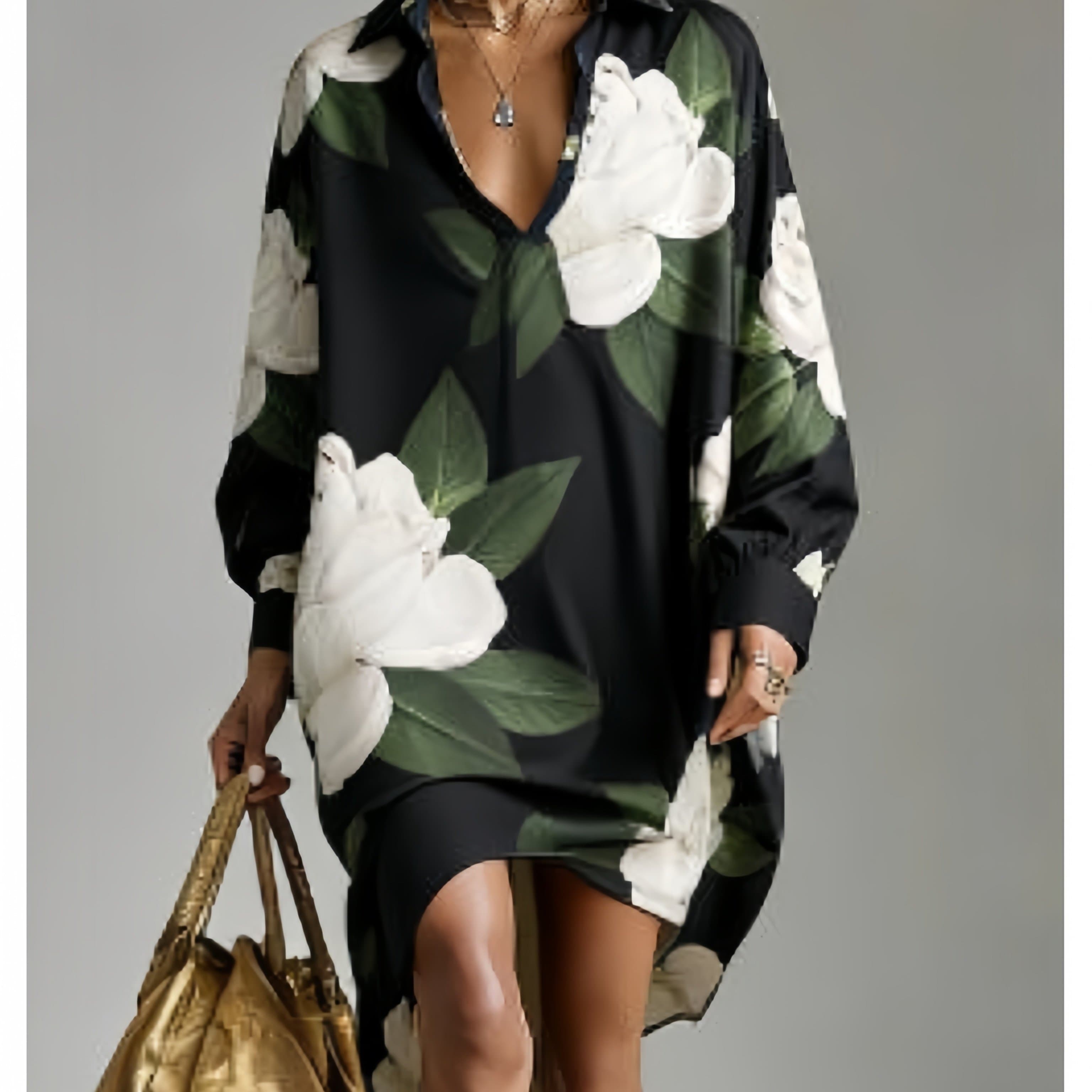 TEMU 2026 Spring/summer New Relaxed Fit Printed Loose And Comfortable Shirt