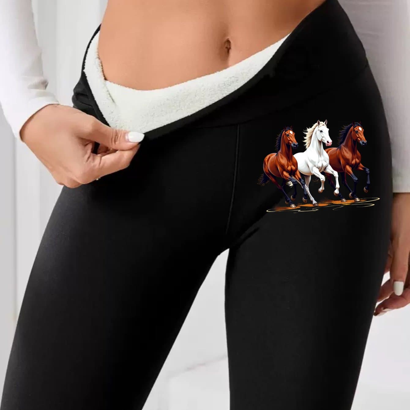 TEMU High-waist Leggings For Fitness -lined For Warmth thumbnail 2