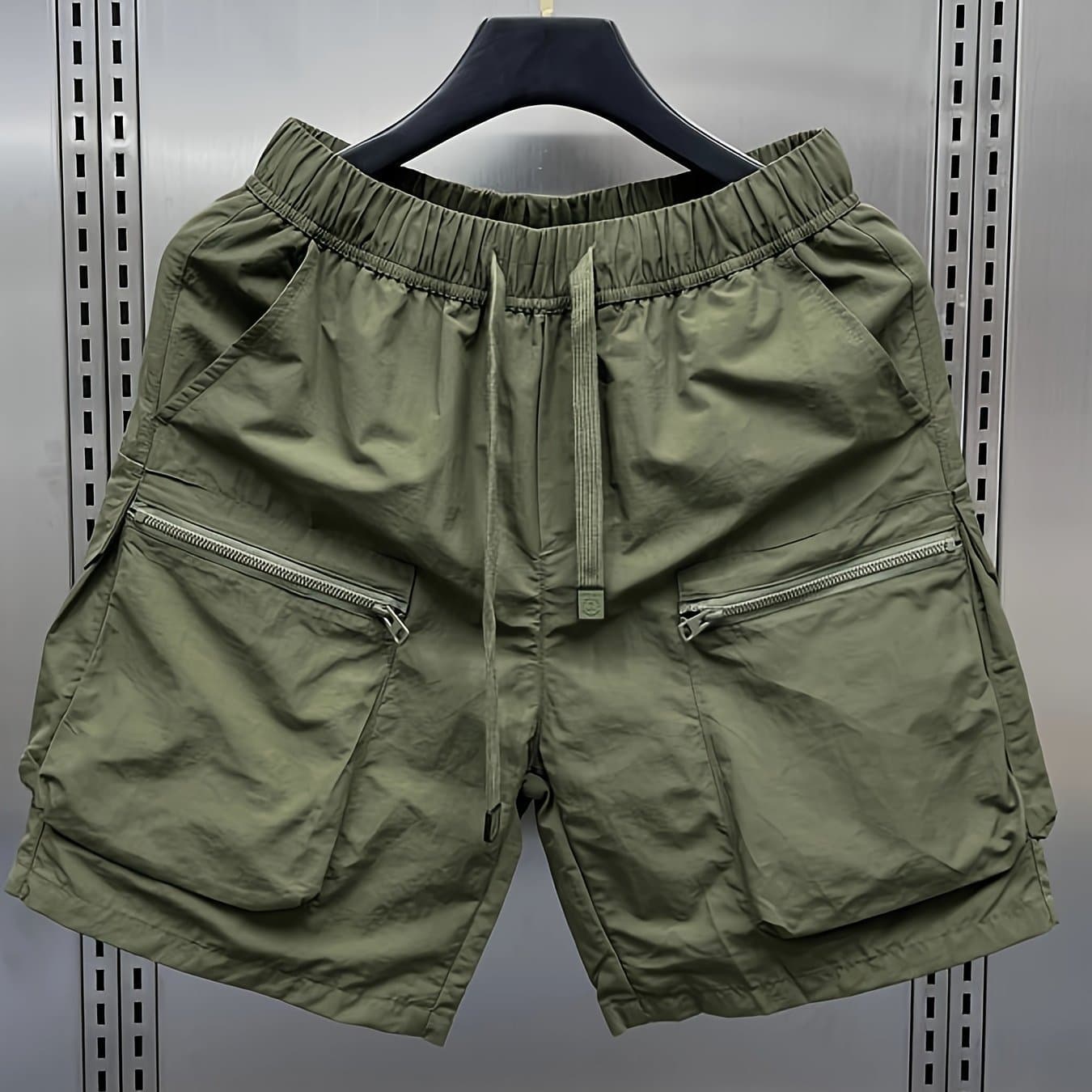 TEMU Japanese Retro Multi-pocket Cargo Shorts Men's Trendy Brand Summer Thin Loose Straight Leg Casual Outside Cropped Pants