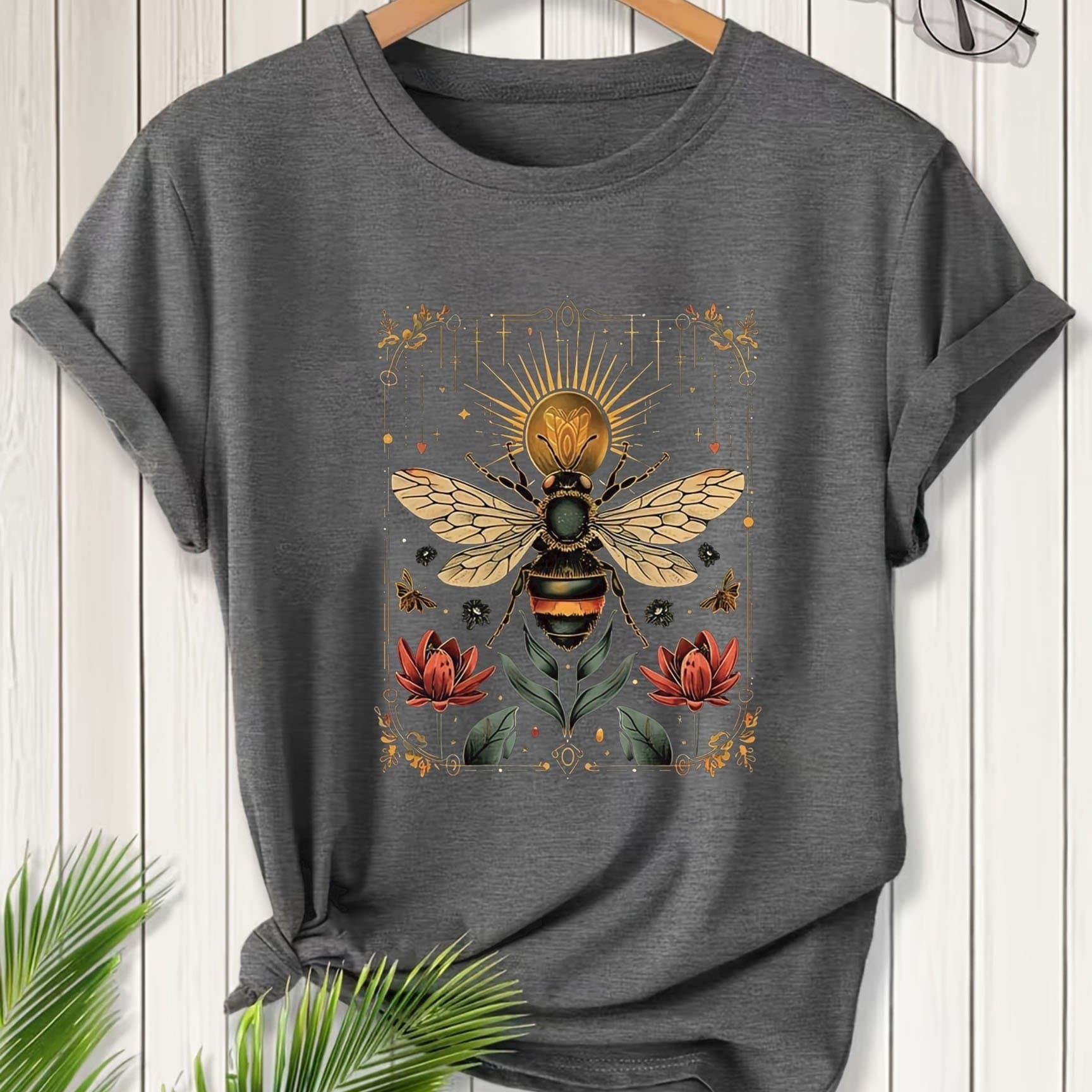 TEMU Plus Size Graphic Print T-shirt, Short Sleeve Crew Neck Casual Top For Summer & Spring, Women's Plus Size Clothing thumbnail 2