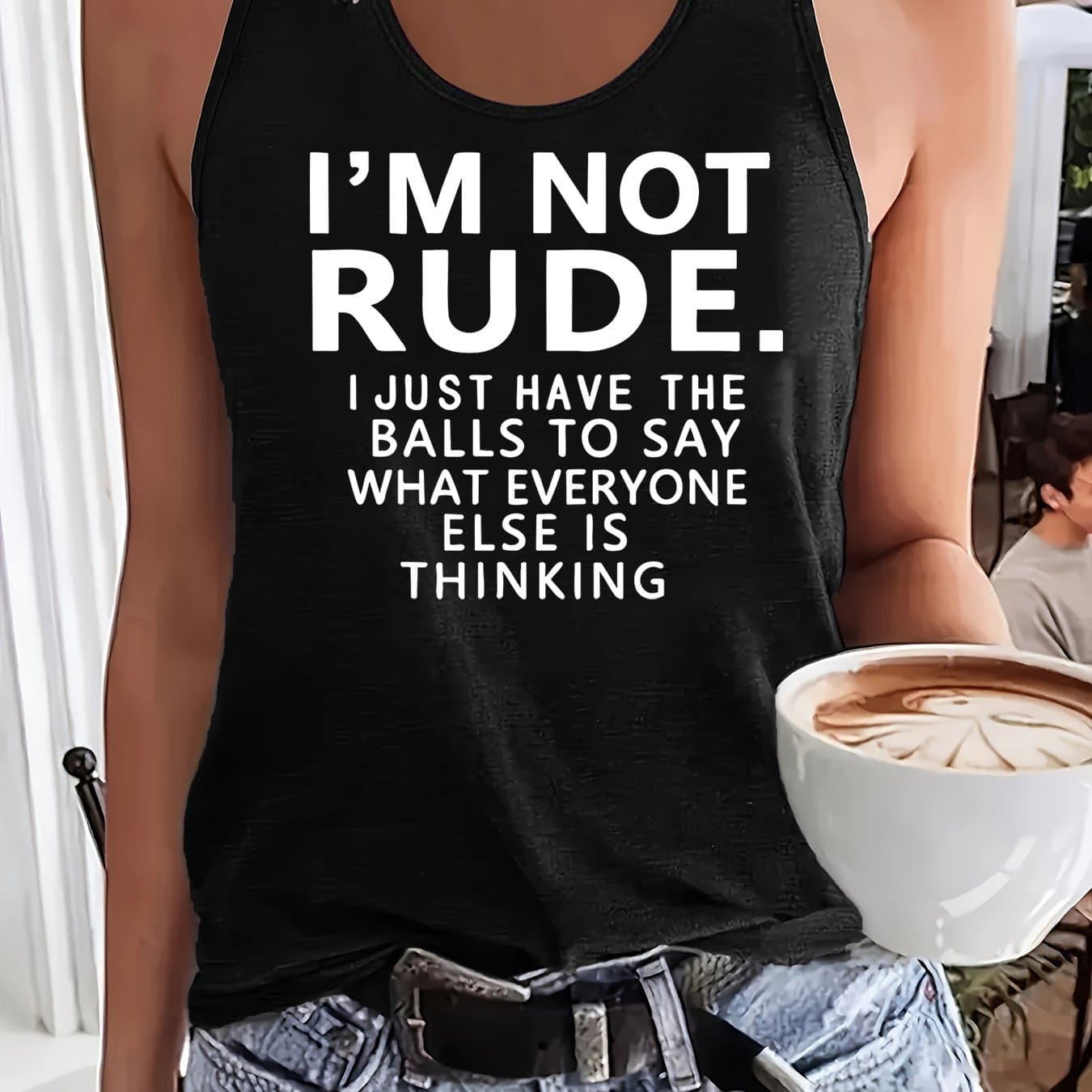 TEMU Graphic Print Tank Top, Sleeveless Casual Top For Summer And Spring, Women's Clothing