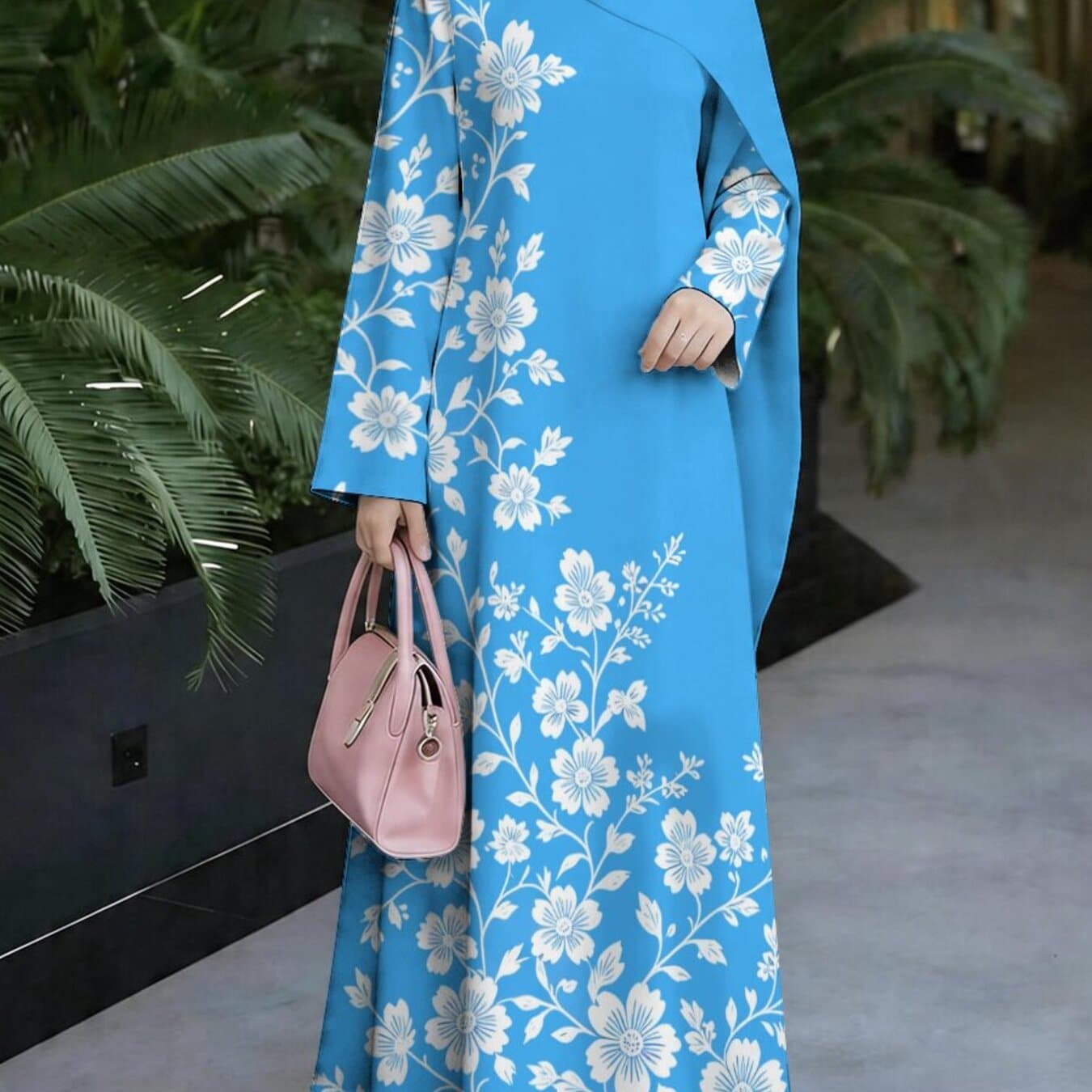 TEMU New 2026 Special Collection, Robe Style, Women's Long Dress, Middle Eastern Traditional Cultural Costume, Suitable For Malaysian Women's Wear, Middle Eastern Women's Fashion Retro Artistic Style
