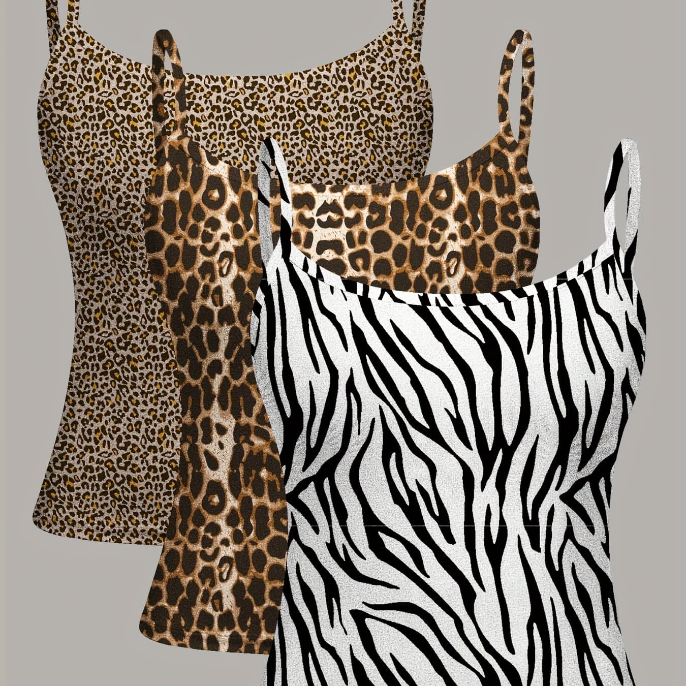 TEMU 3-piece Set Of Random /summer Women's Tank Tops For Layering