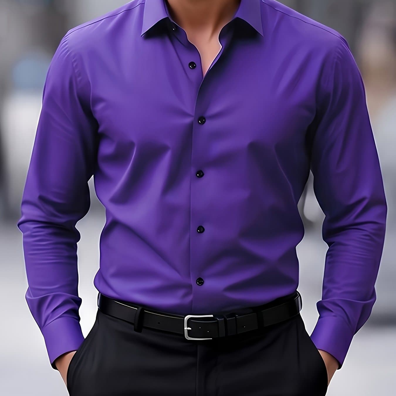 TEMU Men's Long Sleeve Shirt