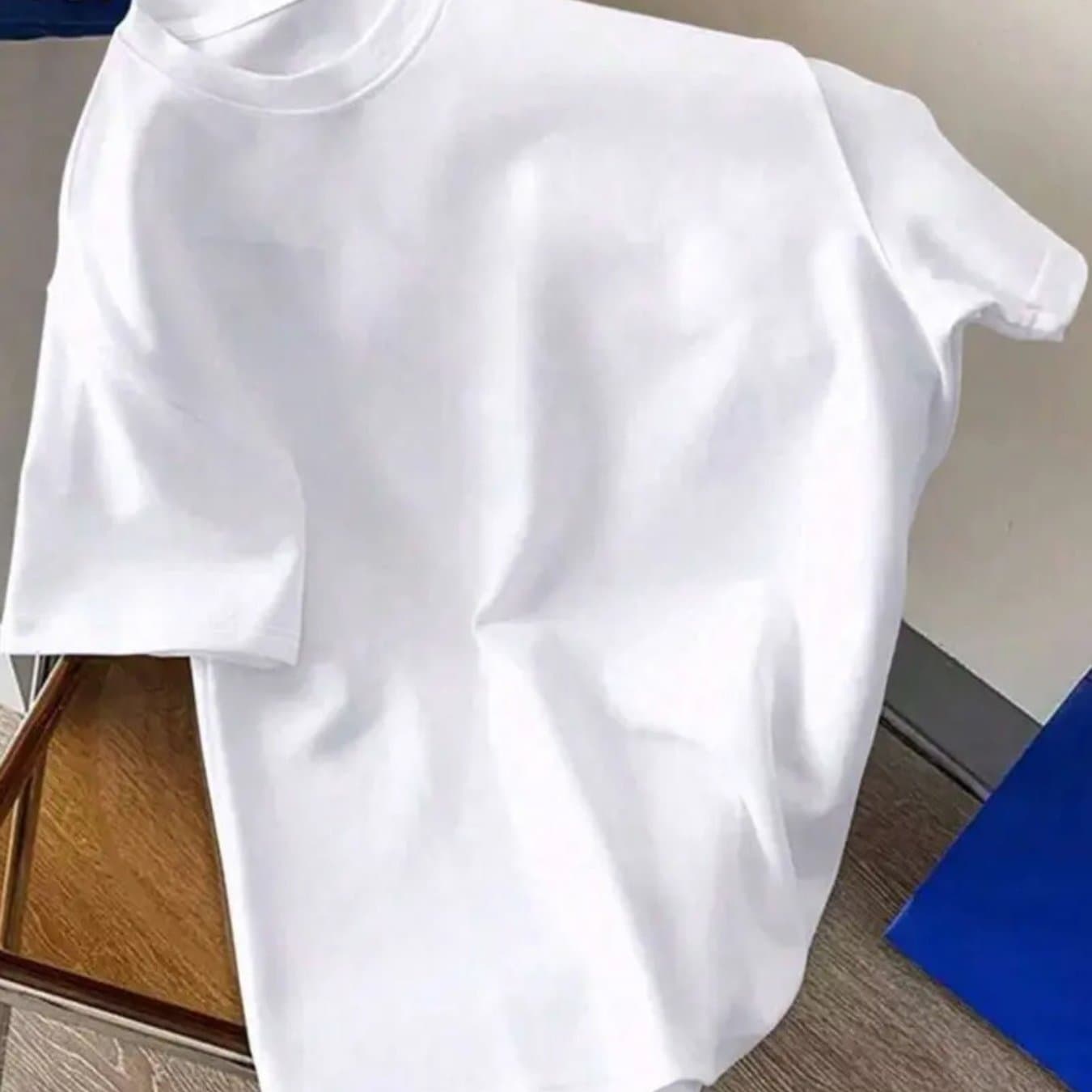 TEMU Solid Color T-shirt, , Casual And Fashionable Round Neck Short Sleeve, , Suitable For Outdoor Street, Home And Travel, Comfortable Fabric, Men's Short-sleeved Top, Spring And Summer Men's T-shirt