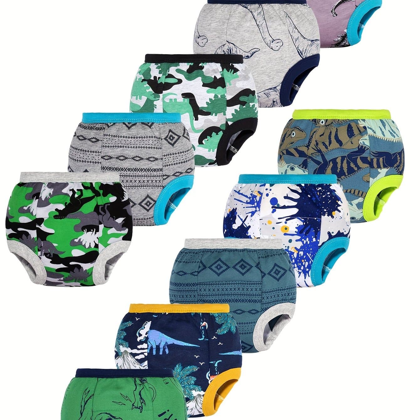 TEMU 10pcs 100% Potty Training Pants, Absorbent Underwear For Boys