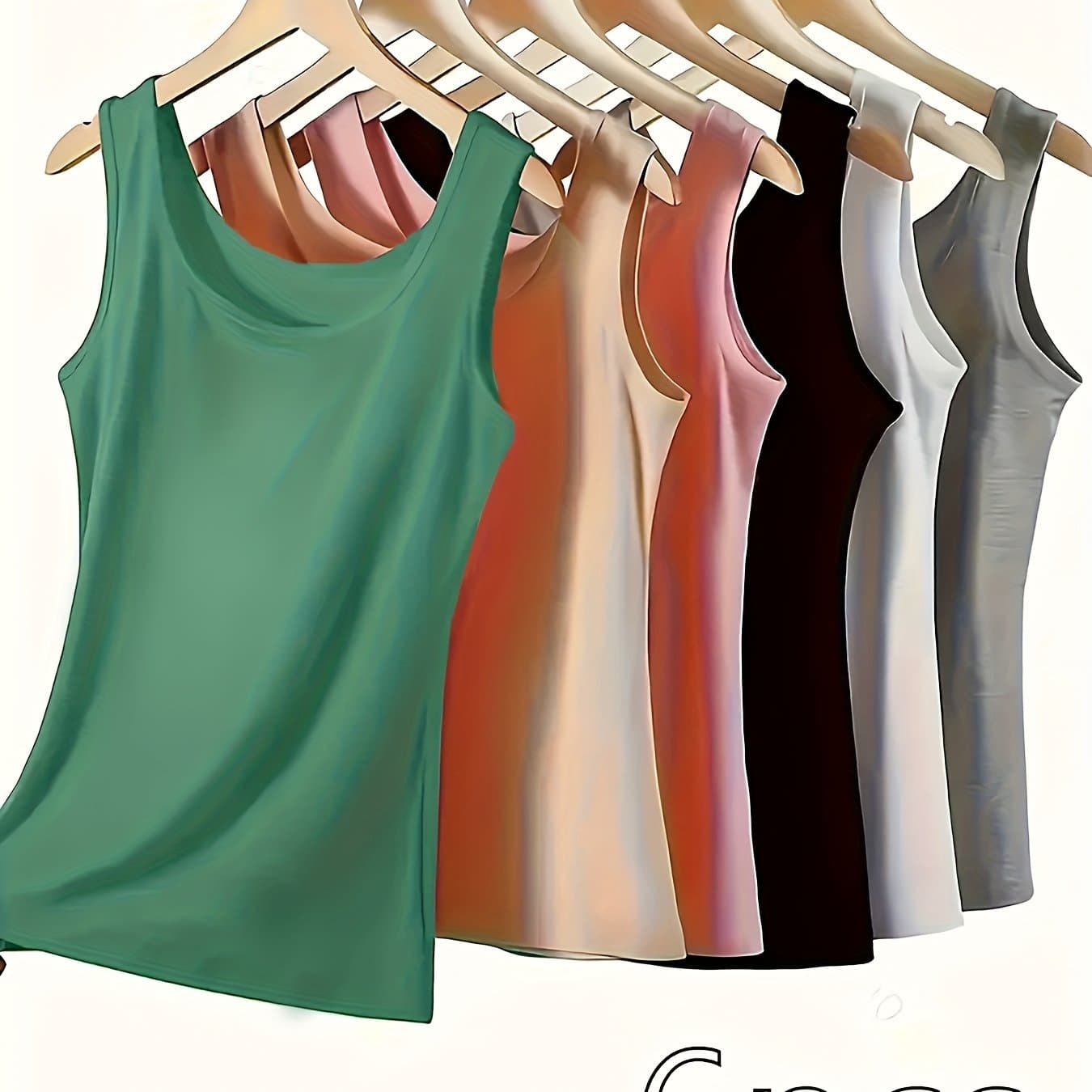 TEMU A 6pcs Women's Loungewear Set Featuring A Solid , Easy, , And Made From A Comfortable, Breathable Material, Serving As A Foundational Layer For Casual And Home Use