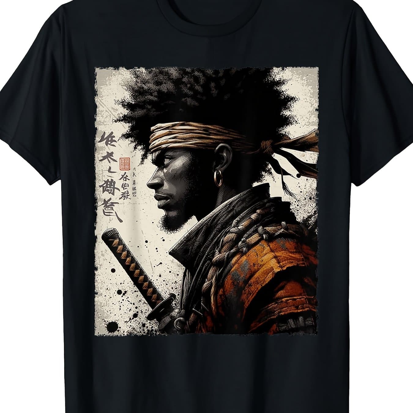 TEMU Vintage African Warrior With T-shirt