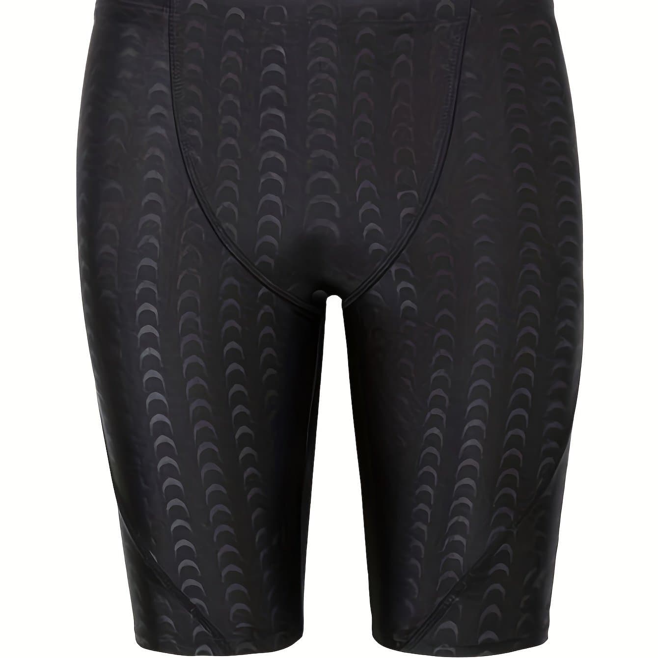 TEMU Sharkskin Swim Swimsuit, Men's Beach Shorts Summer Board Shorts Surfing Beachwear