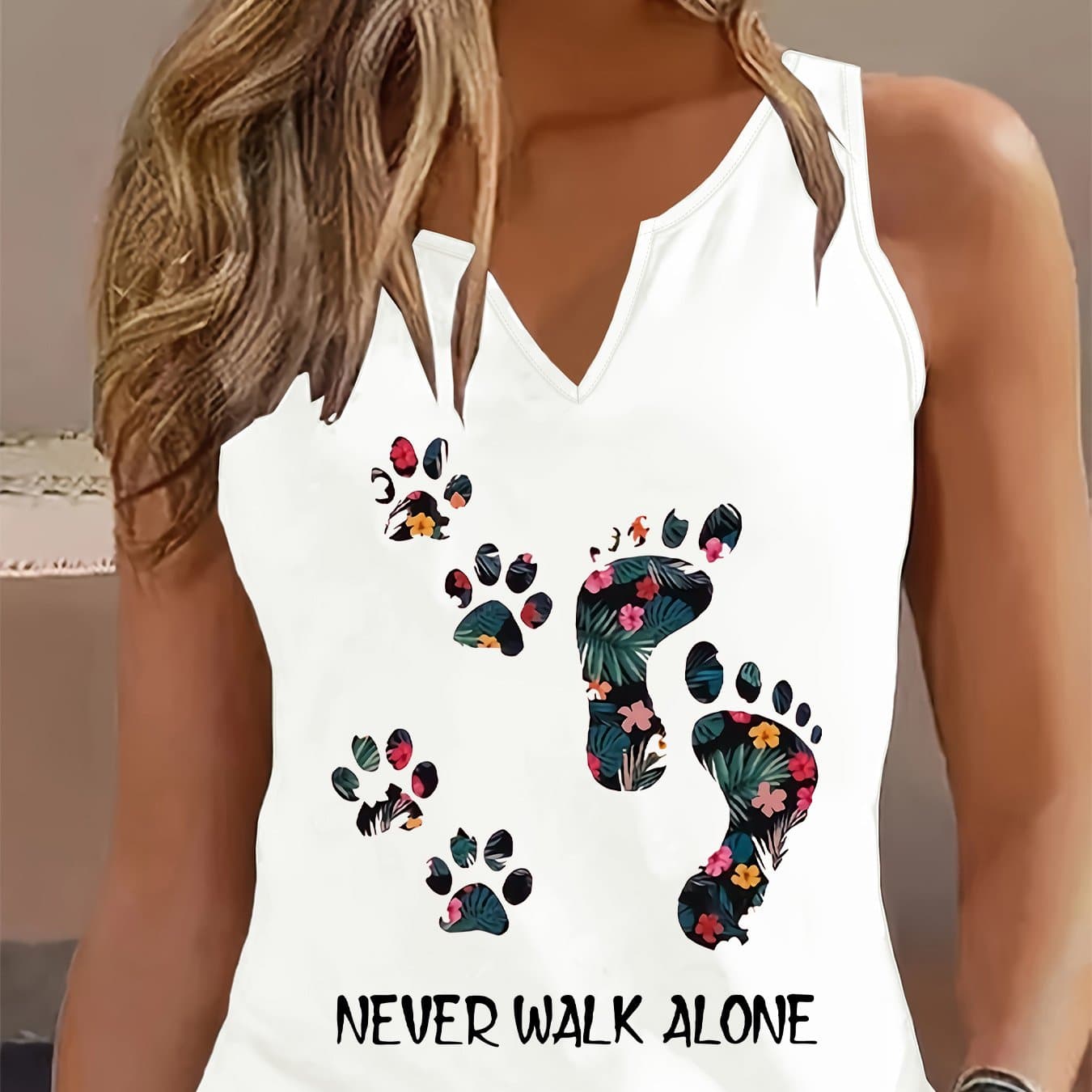 TEMU Graphic Print Tank Top, Sleeveless Casual Top For Summer And Spring, Women's Clothing thumbnail 9