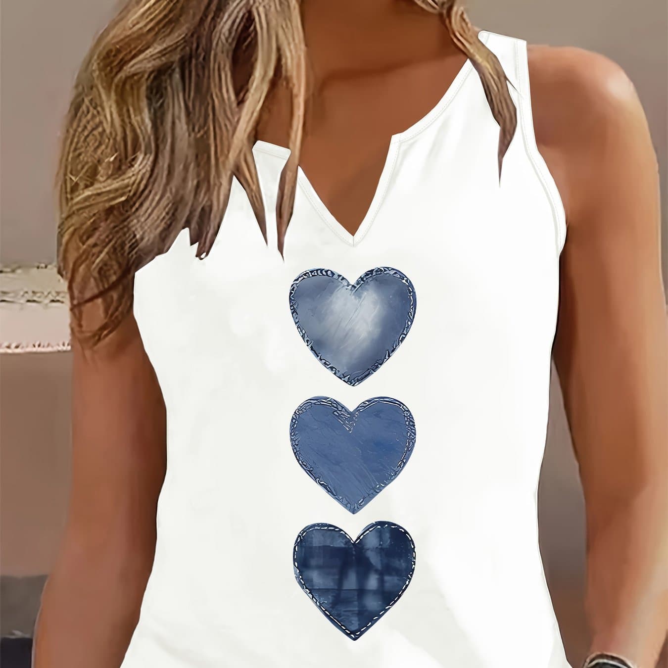 TEMU Graphic Print Tank Top, Sleeveless Casual Top For Summer And Spring, Women's Clothing thumbnail 4