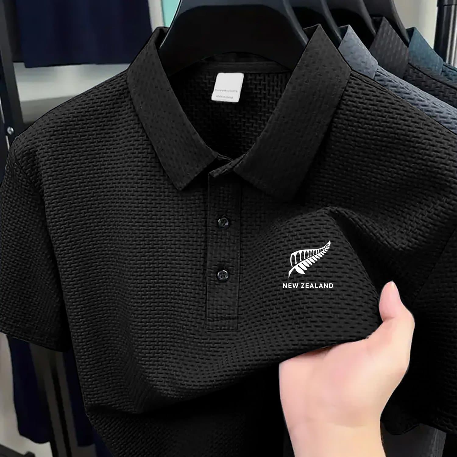 TEMU Essential Summer Shirt For Men Featuring A Lapel Design, Short Sleeves, And A Button- Style. Made From High-quality Fiber, This Printed Offers A Luxurious Feel And Elegant Drape