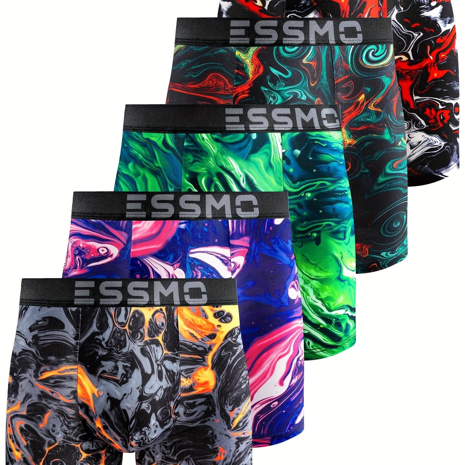 TEMU 5pcs Men's Long Briefs