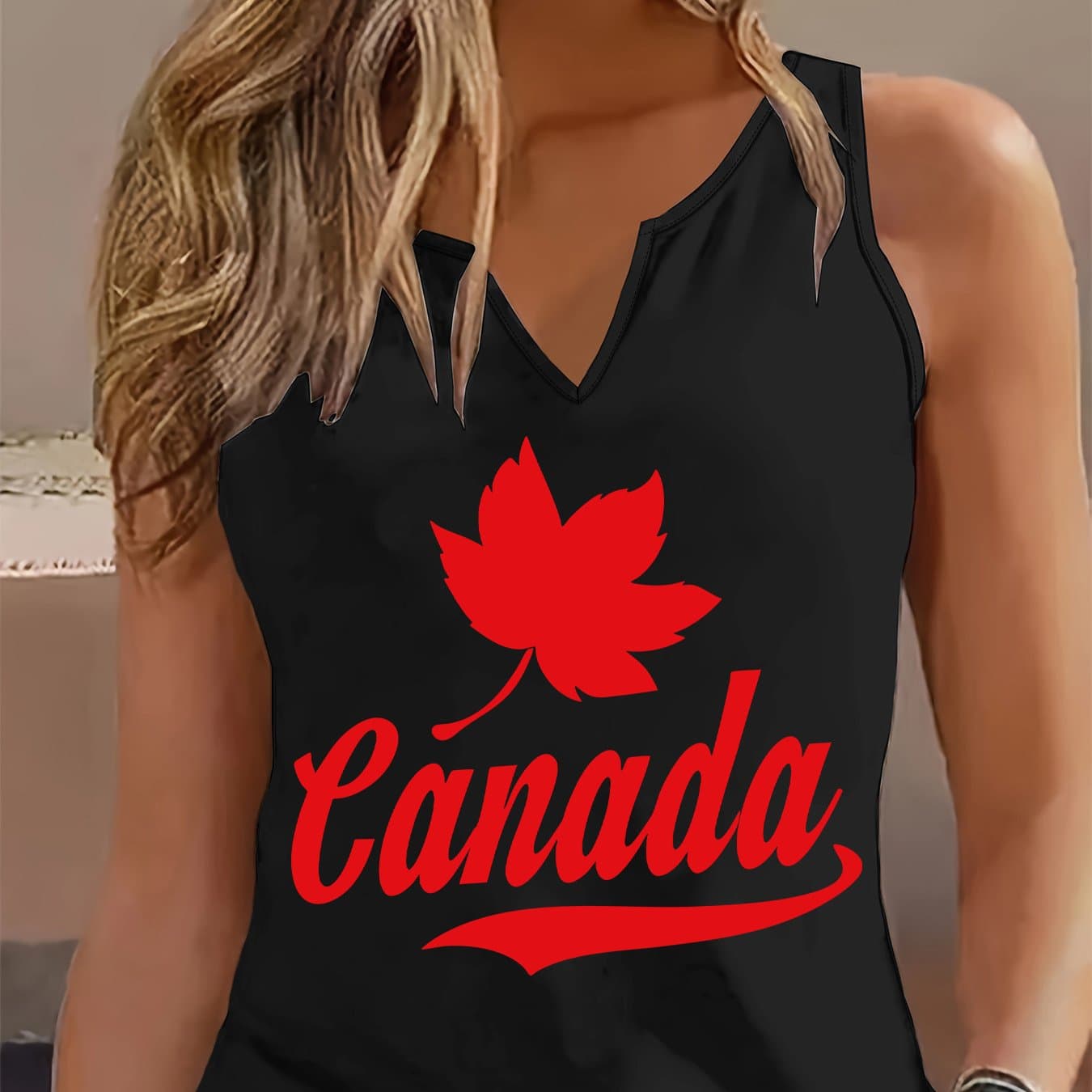 TEMU Graphic Print Tank Top, Sleeveless Casual Top For Summer And Spring, Women's Clothing thumbnail 19