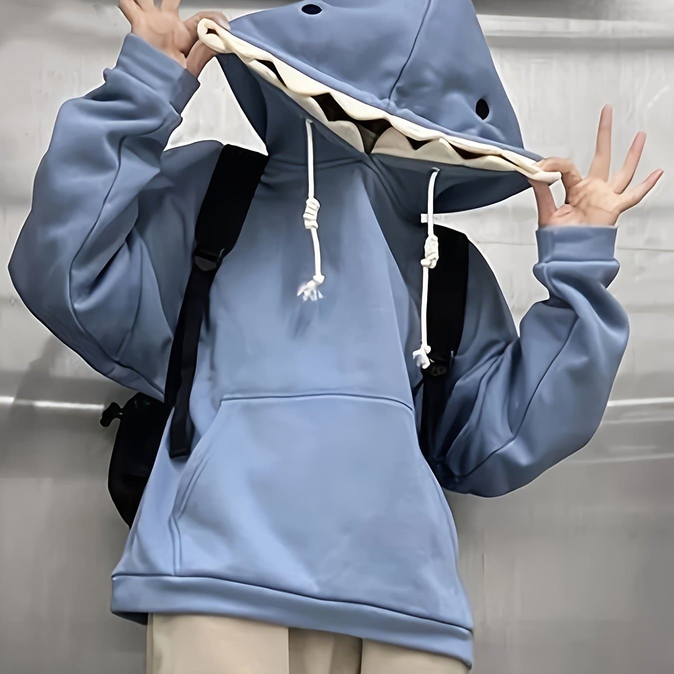 TEMU Lamb Fleece Collar Sweatshirt For Men And Women, Thickened Warm Loose Flocked Lazy Style Jacket For Autumn And Winter