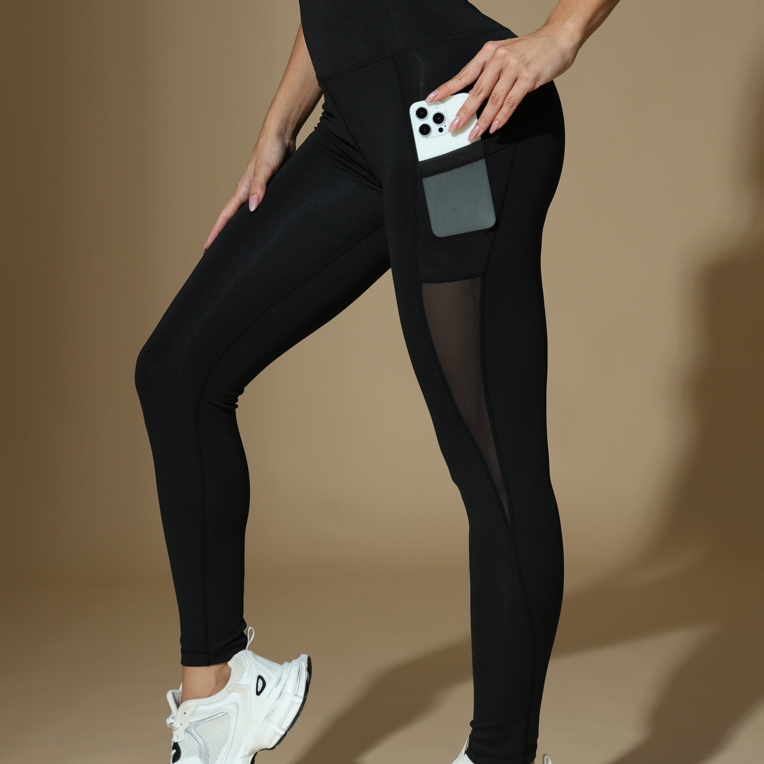 TEMU Spring Summer Autumn Mesh Skinny Pants Women's Pants, Soft And Comfortable Fabric, High Waist Hip Lifting Body Shaping, Casual Sexy Sporty Multi-, Women's Clothing