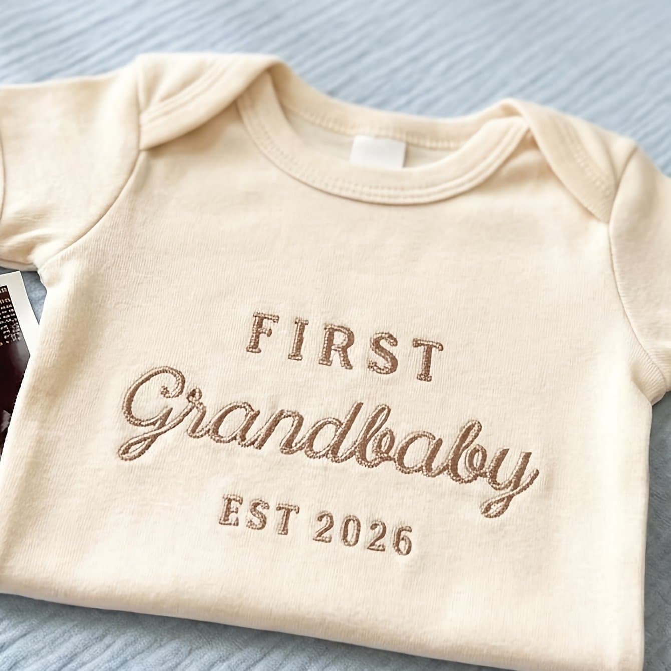 TEMU First Grandbaby Newborn Onesie, Great Baby Clothes, Grandparents Gift, Baby Announcement, Perfect For Outdoor