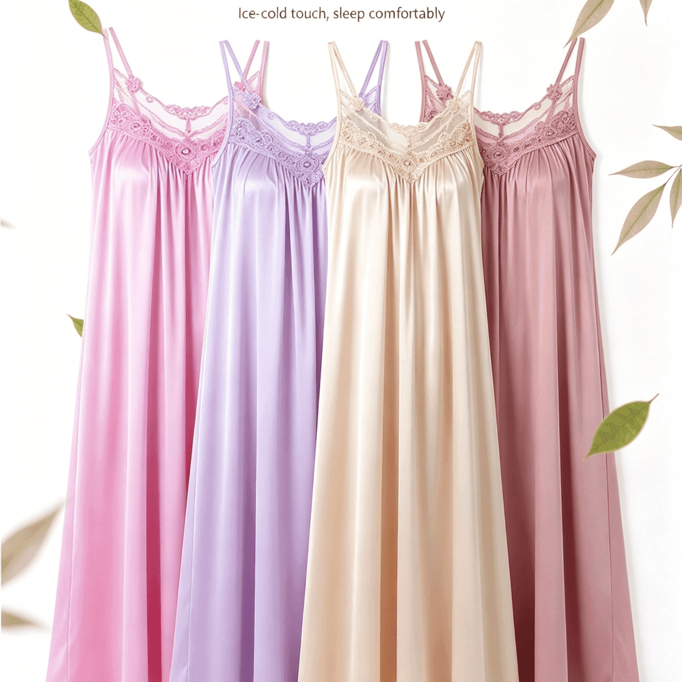 TEMU 4pcs Package, New European And Long Nightgowns, Loungewear, Home Nightgowns, Style For Men And Women, You Can When Out.