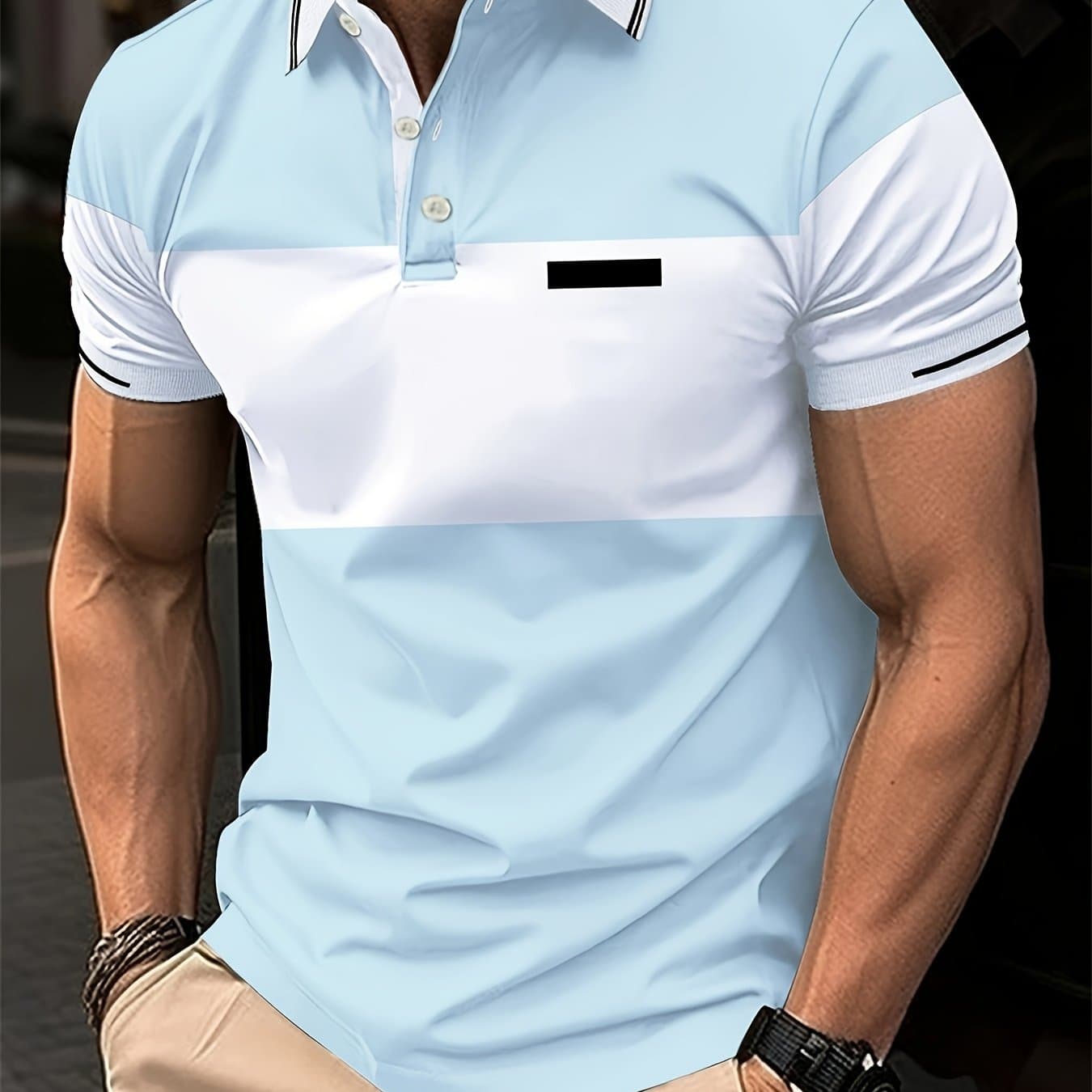 TEMU Men's Casual Collared Button-up Short Sleeve Easy Shirt, Men's Summer Comfortable Top, Style