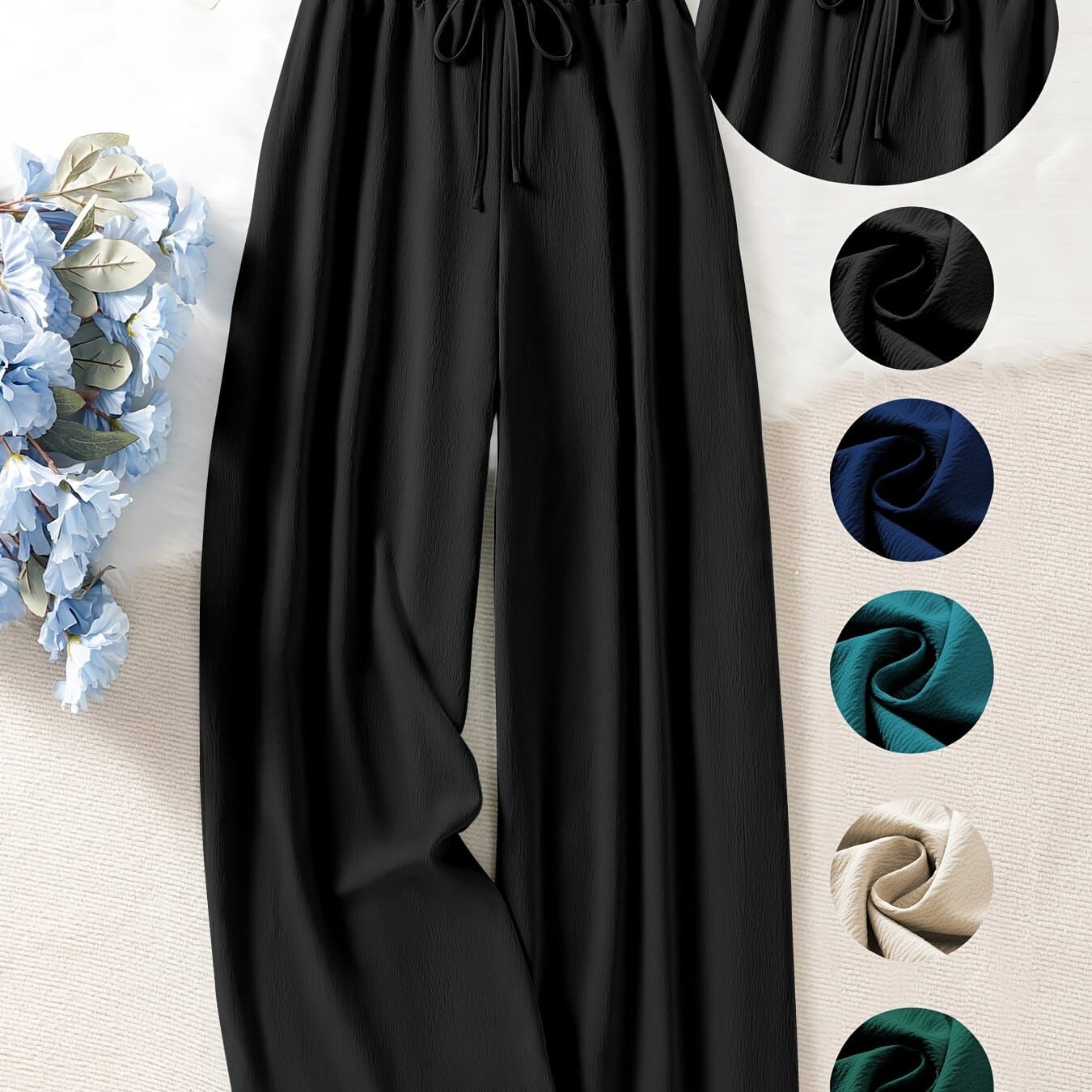 TEMU Plus Size, Plus Size Straight Leg Pants