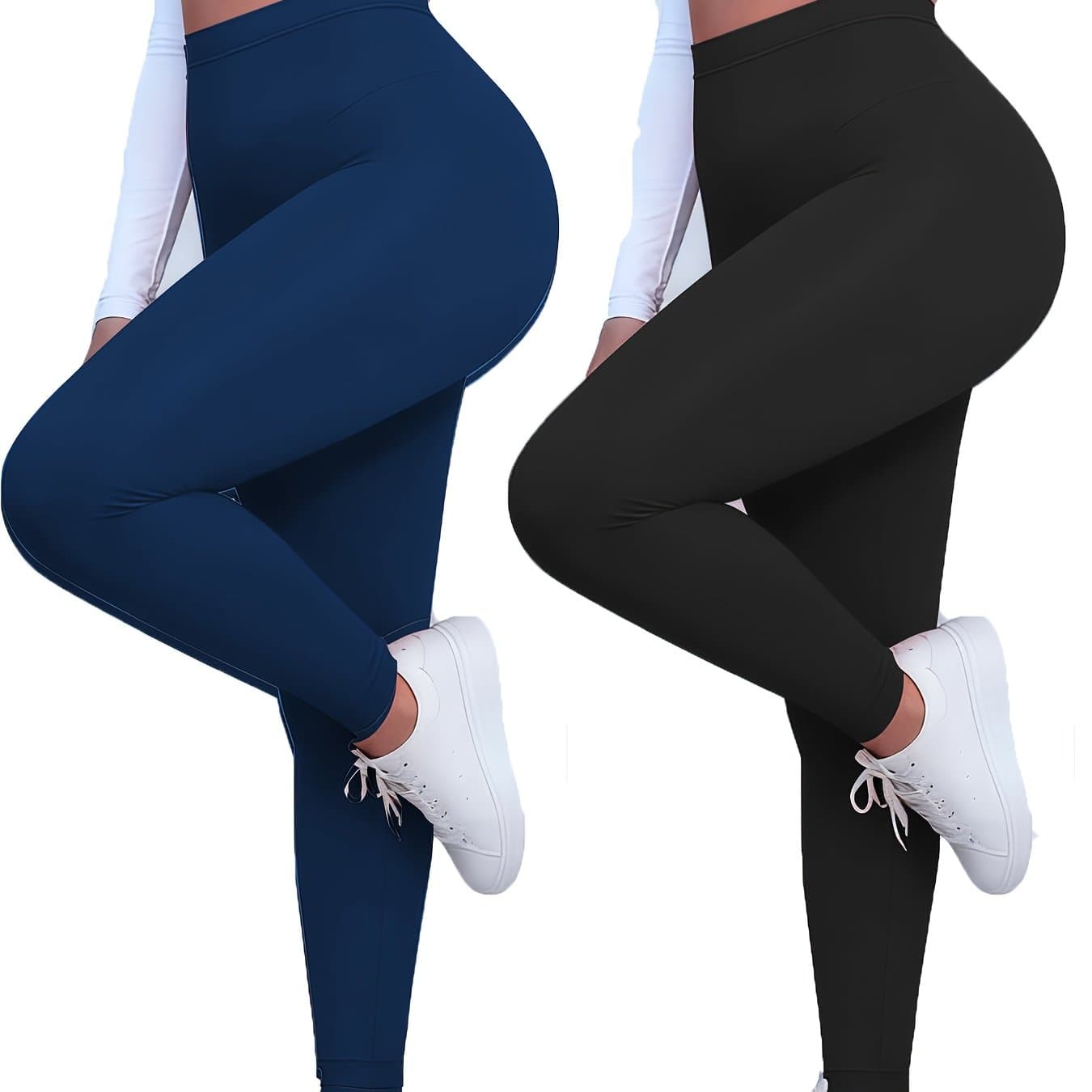 TEMU Plus Size, Two- Size Solid Color Casual Pants