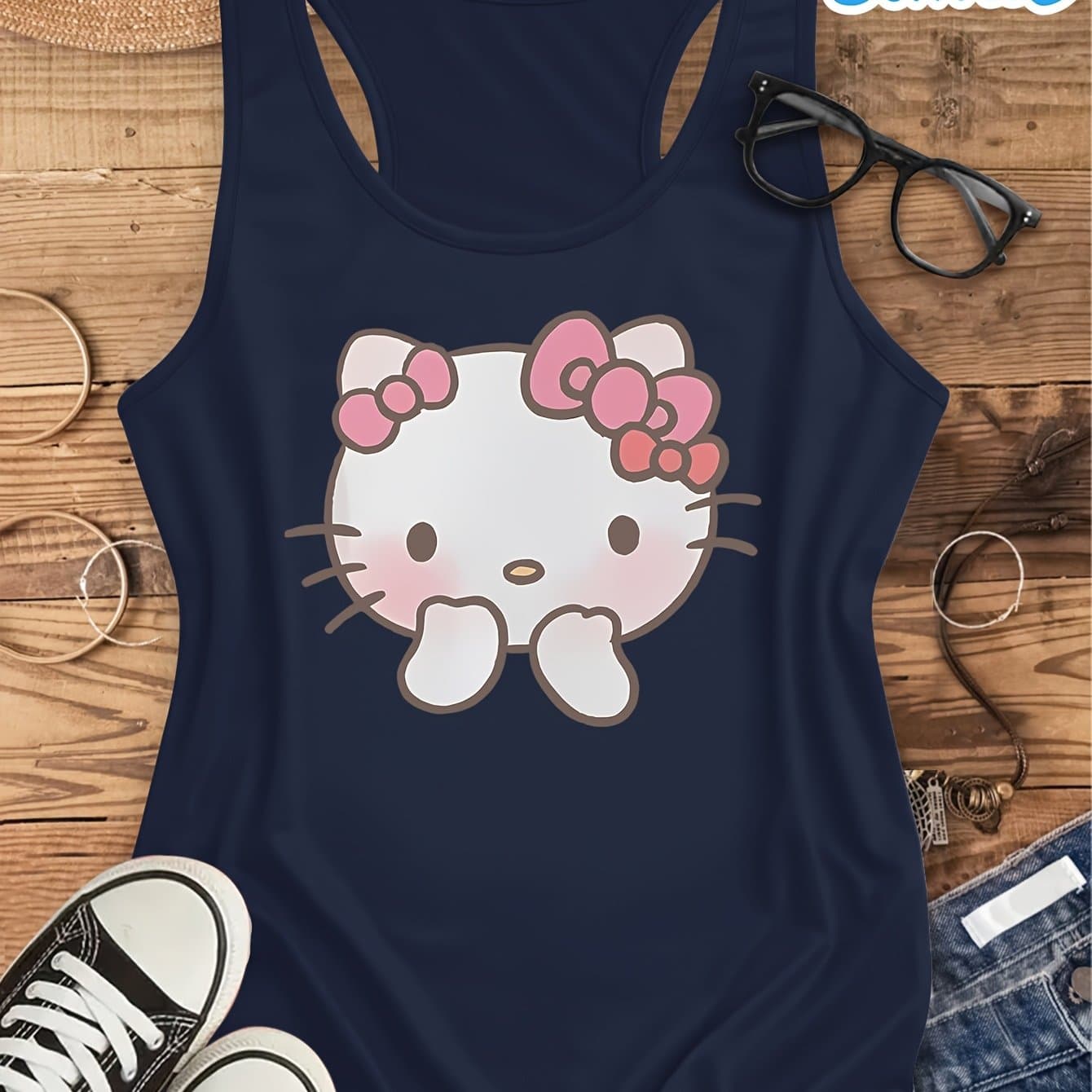 TEMU Pattern Printed Vest, Casual Machine Washable Comfortable Fabric, Fashionable Women's Clothing For Commuting And Going Out