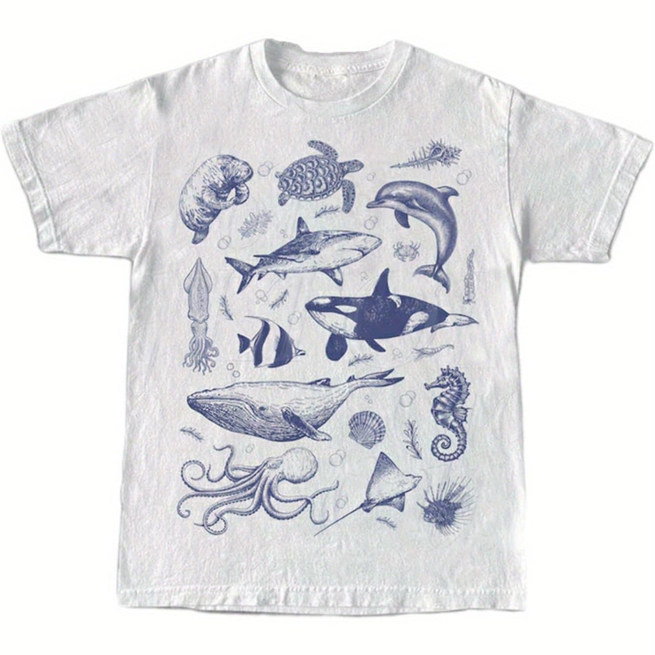 TEMU "y2k Graphic Top - Men's & Women' Cotton Short Sleeve T-shirt, Slim Fit"