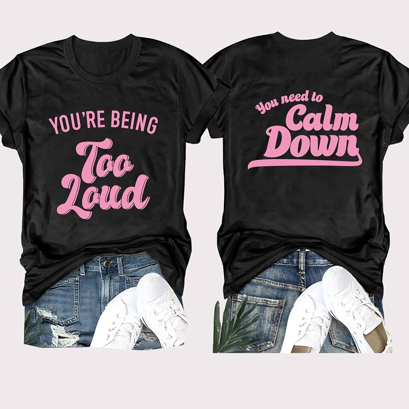 TEMU Letter Print Crew Neck T-shirt, Casual Short Sleeve Top For , Women's Clothing