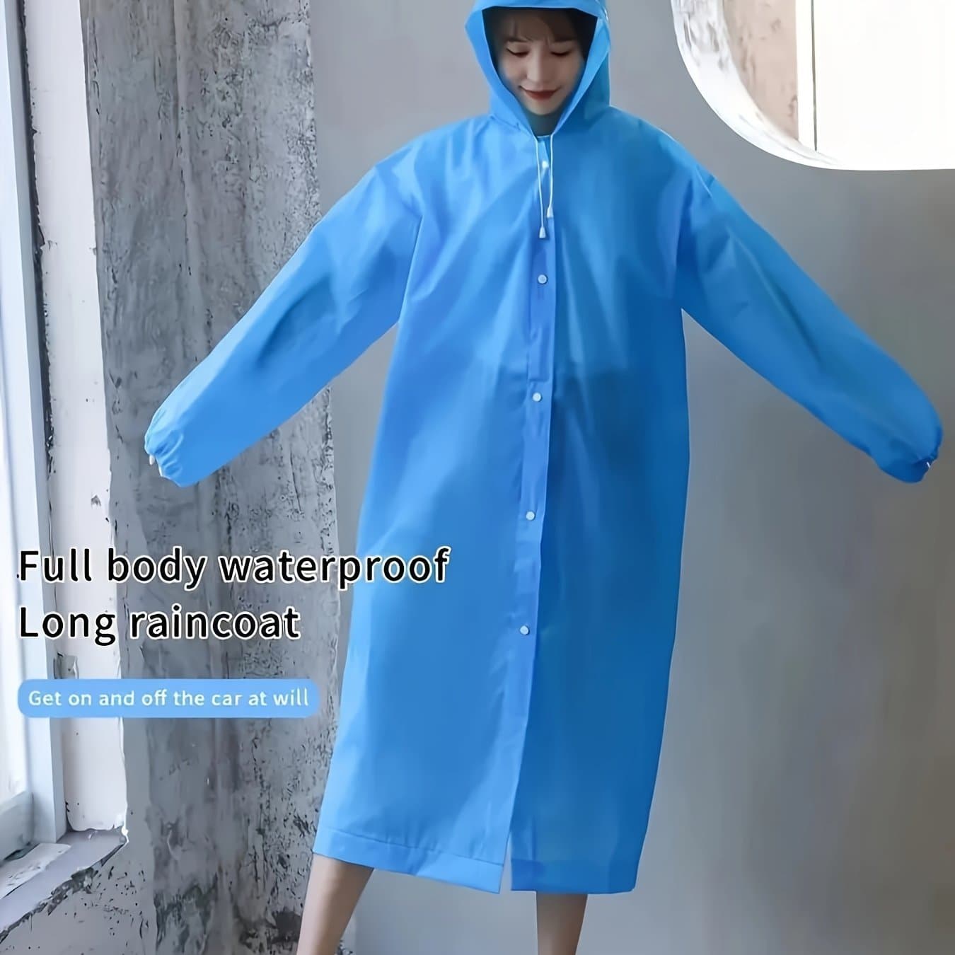 TEMU -in-one Raincoat, Traveling, Outdoor Cycling, Portable Raincoat, Hiking, Portable Adult