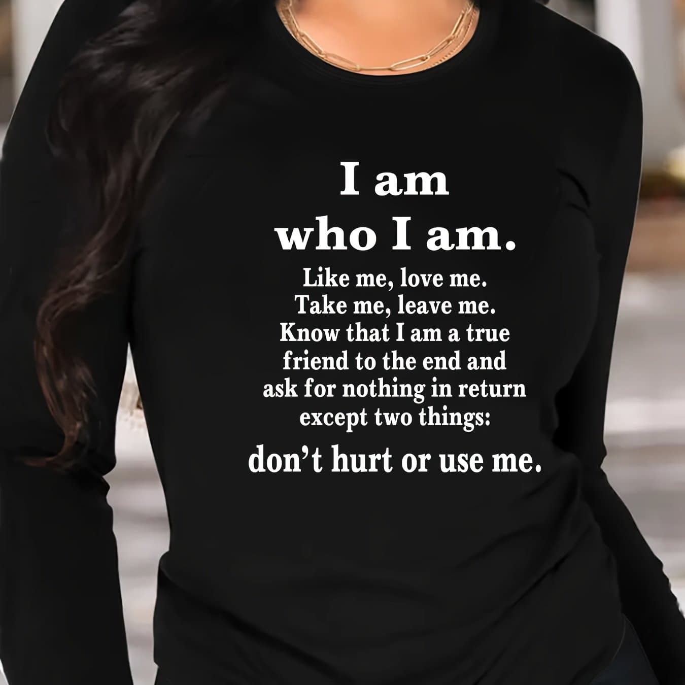 TEMU Casual Long-sleeve T-shirt