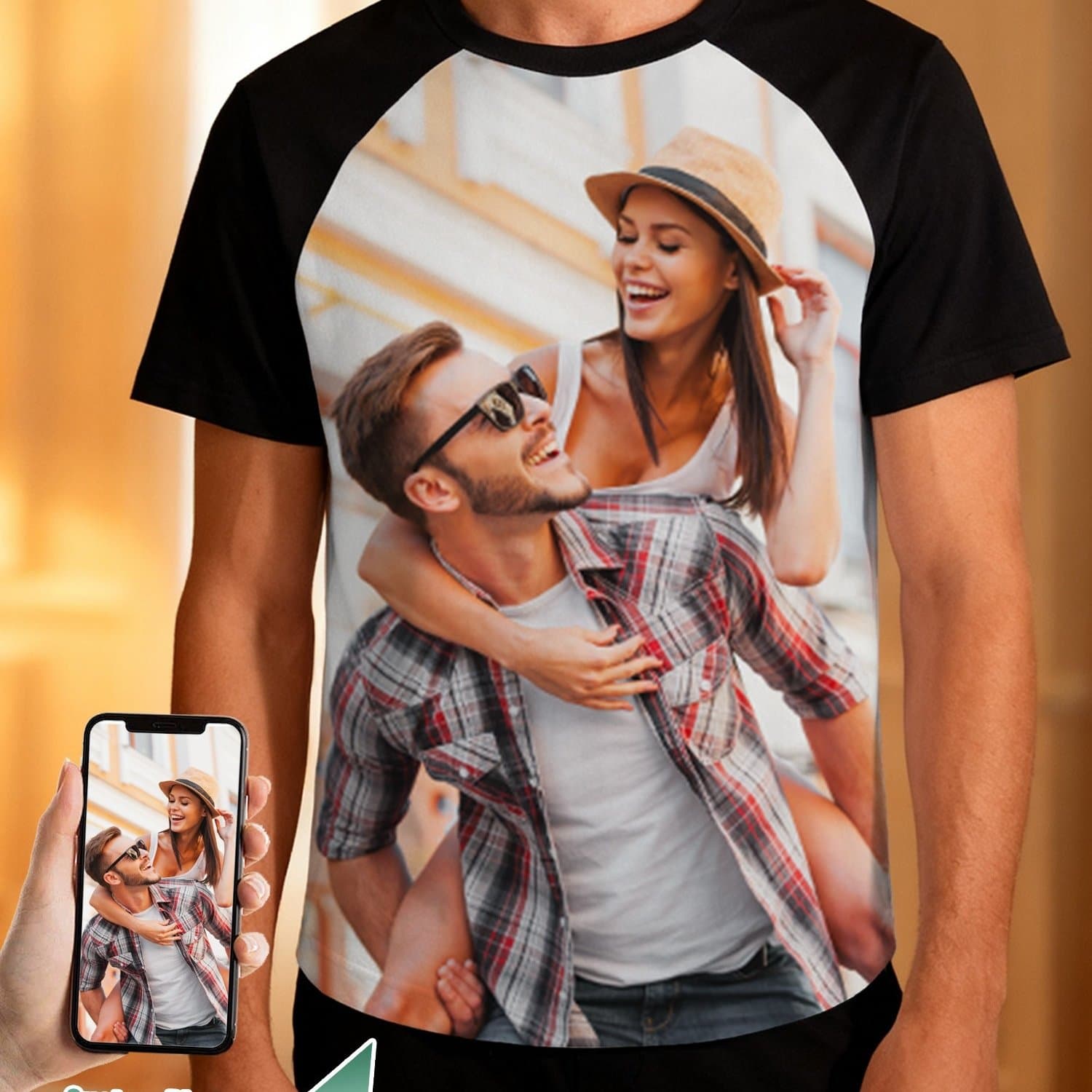 TEMU Custom Men's Printing T-shirt Novelty Western T-shirt For Men Casual Short Sleeve Crew Neck Tops