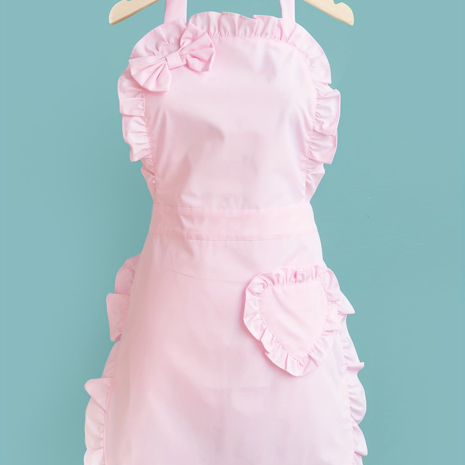 TEMU Sleeveless Apron With A Neck Strap, Stylish Japanese Design For And Kitchen Work