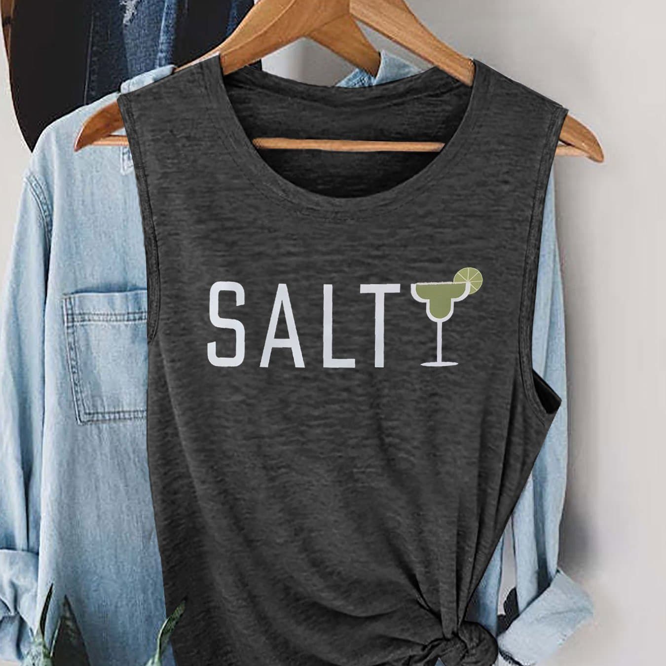 TEMU Graphic Print Tank Top, Sleeveless Casual Top For Summer And Spring, Women's Clothing thumbnail 8