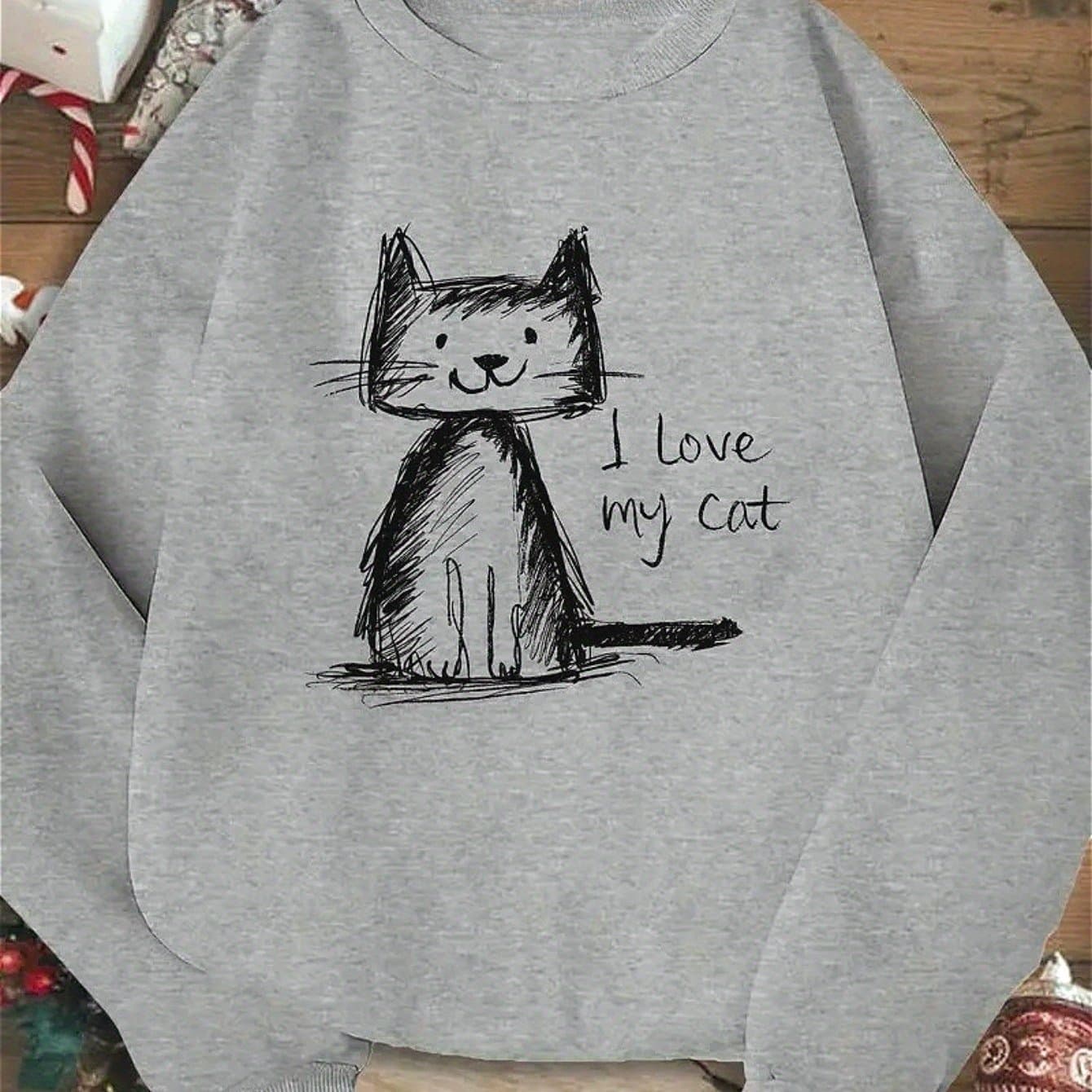TEMU 1pc Of Women's Casual Crew Neck Sweater, A Long Sleeve Pullover That Says , Perfect For Autumn And Winter, Grey Sweatshirt