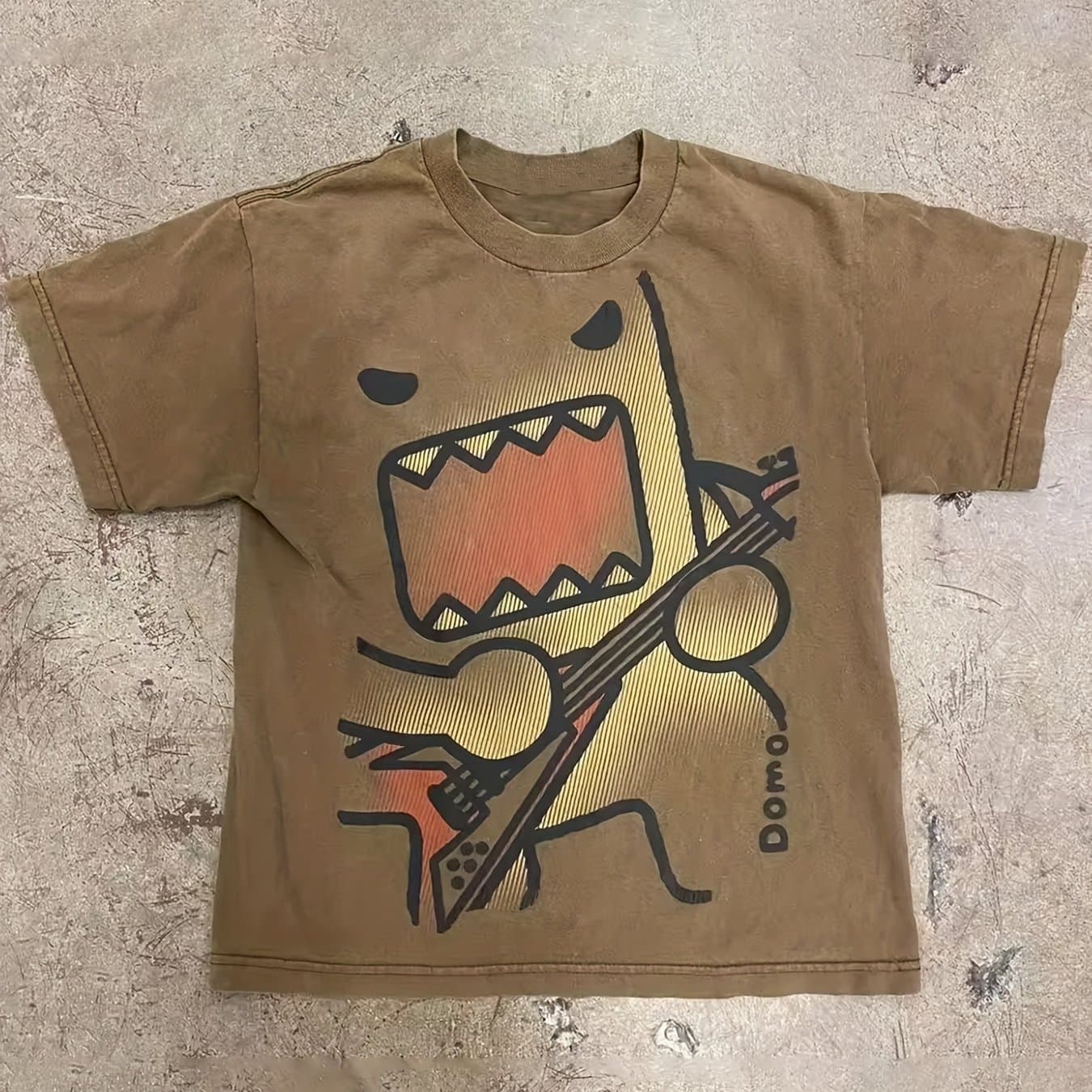 TEMU Y2k Summer Collection New Printed T-shirt Featuring Style, Short Sleeves, Hip-hop Retro, And A Loose Fit