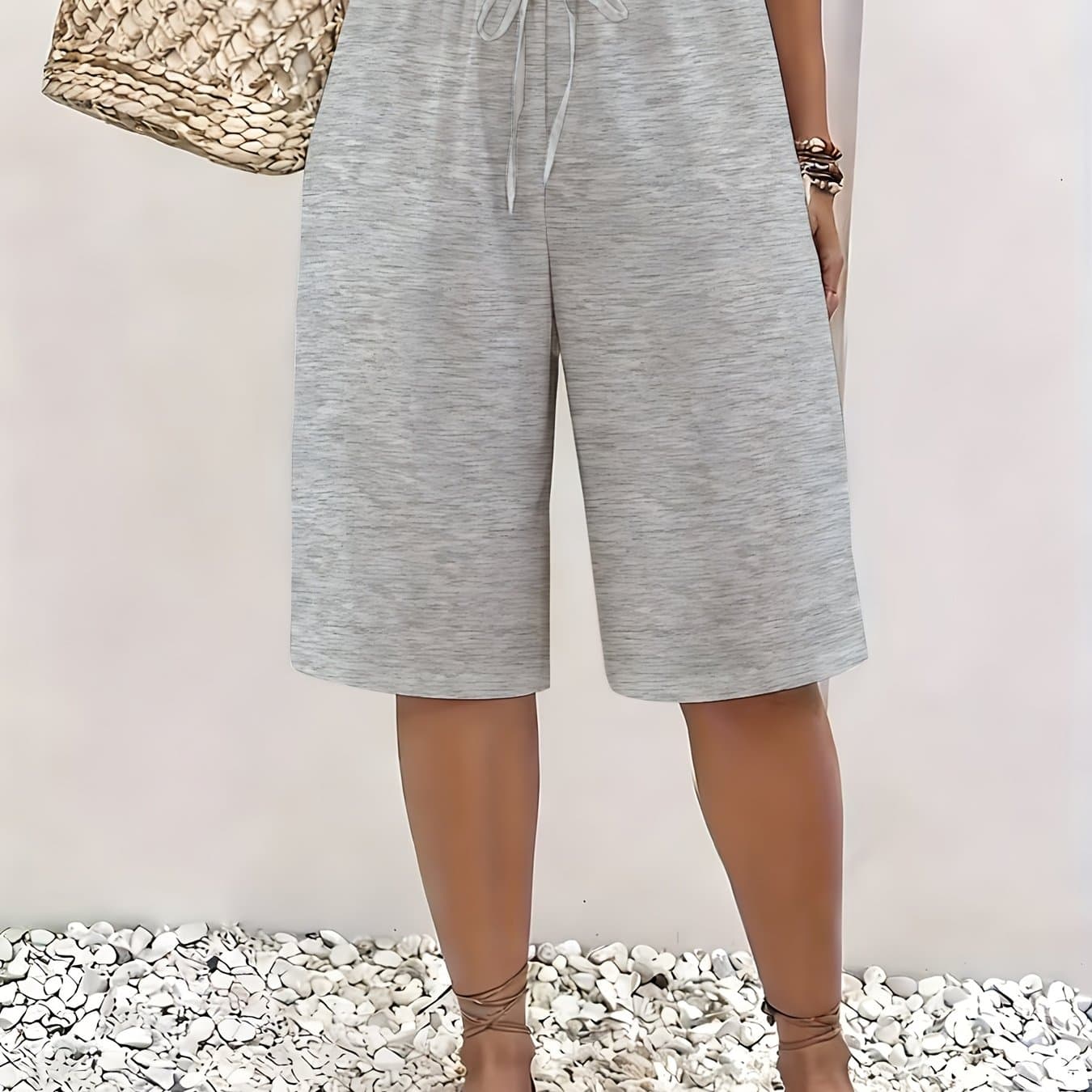 TEMU Women's Casual Pants, Mixed Colors, Multiple Specifications Are , Fiber Material, Comfortable And Fashionable, Suitable For Daily Wear, Office And Going Out, , Beach Pants High Quality thumbnail 2