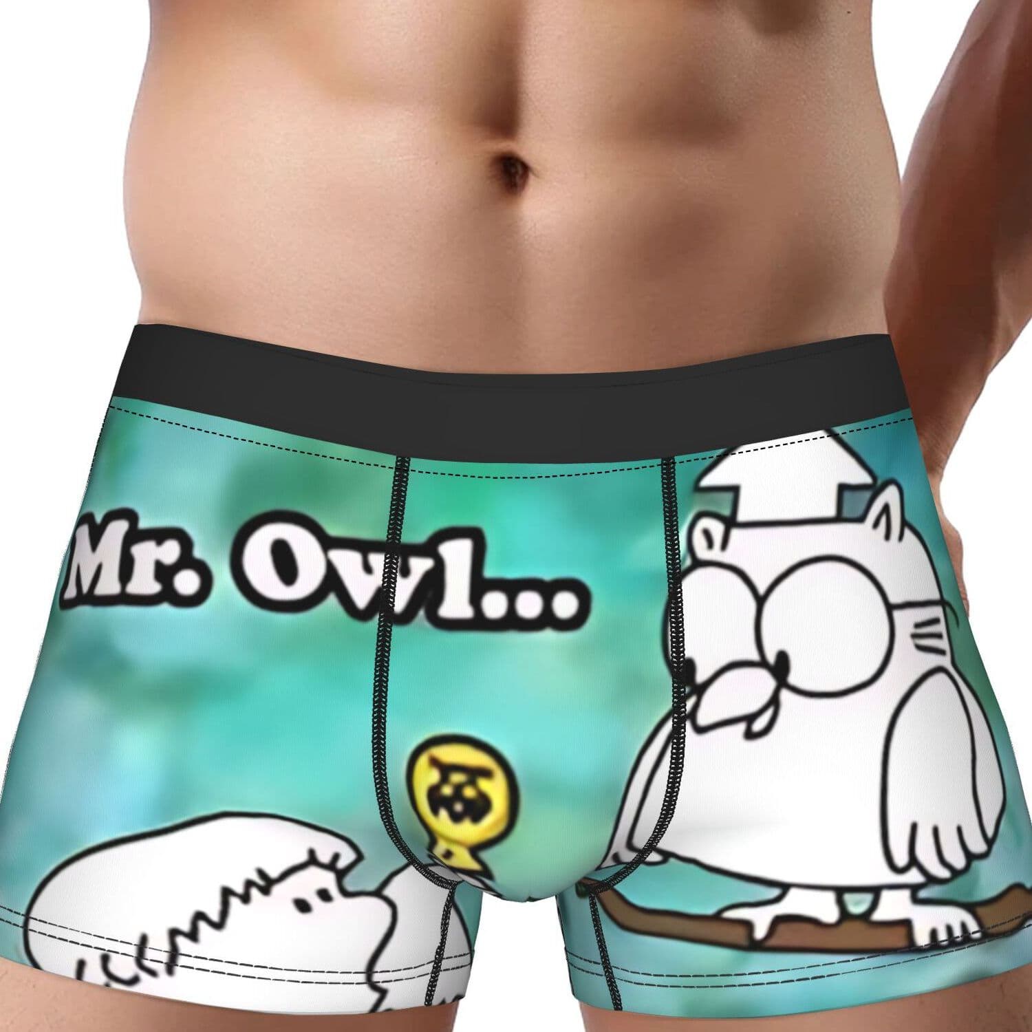 TEMU 1pc Men's Novelty Roll Pops Lollipop Logo Boxer Briefs - Brand Underwear, Comfortable Breathable Short Shorts Style, Machine Washable Casual Wear & Themed Costume Accessory ( Sizing)