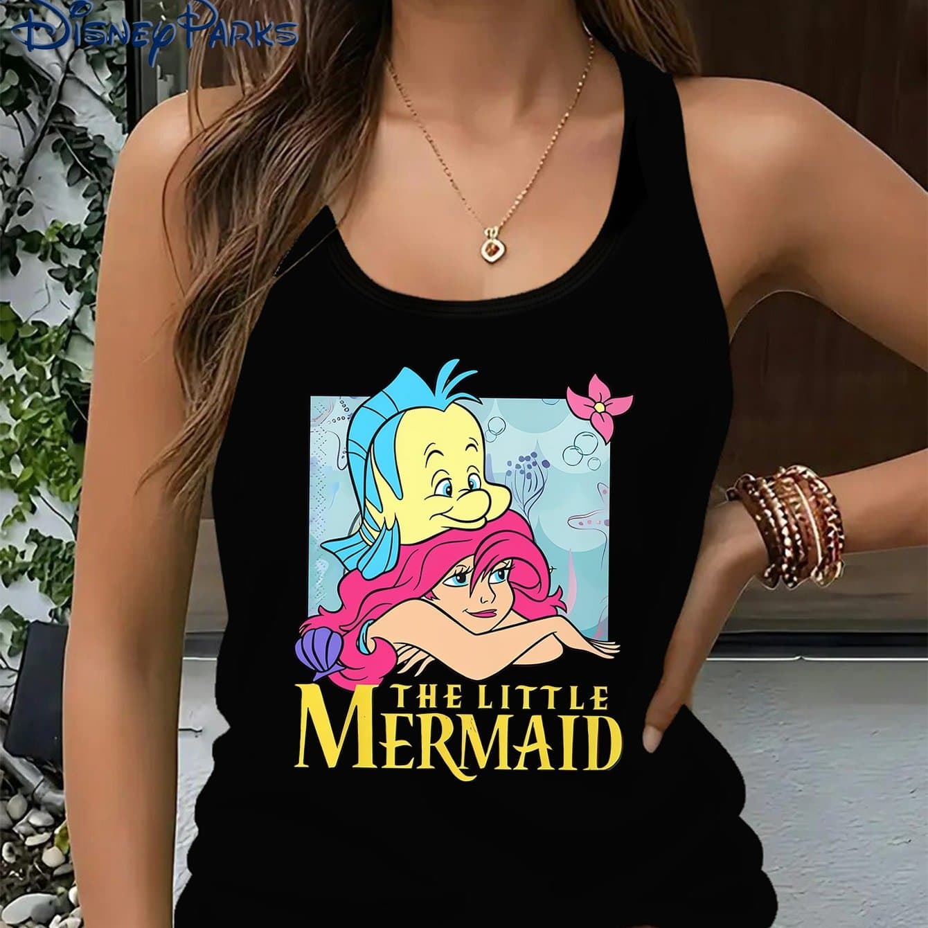 TEMU 's New Licensed Merchandise For 2026 Features A Cartoon Print Of The Little Mermaid. This Popular Item Showcases A Pink-haired Mermaid With A Blue Fish Companion