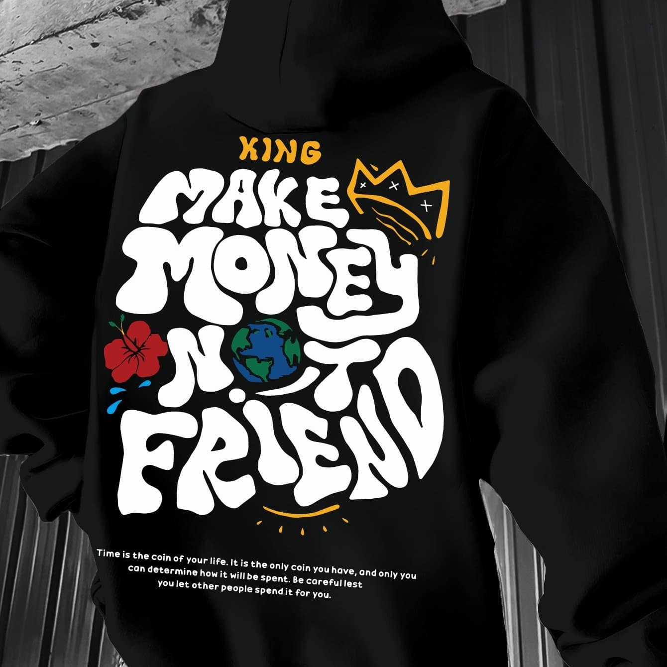 TEMU Spring/autumn Men's Casual Hooded Sweatshirt Youth Hoodie