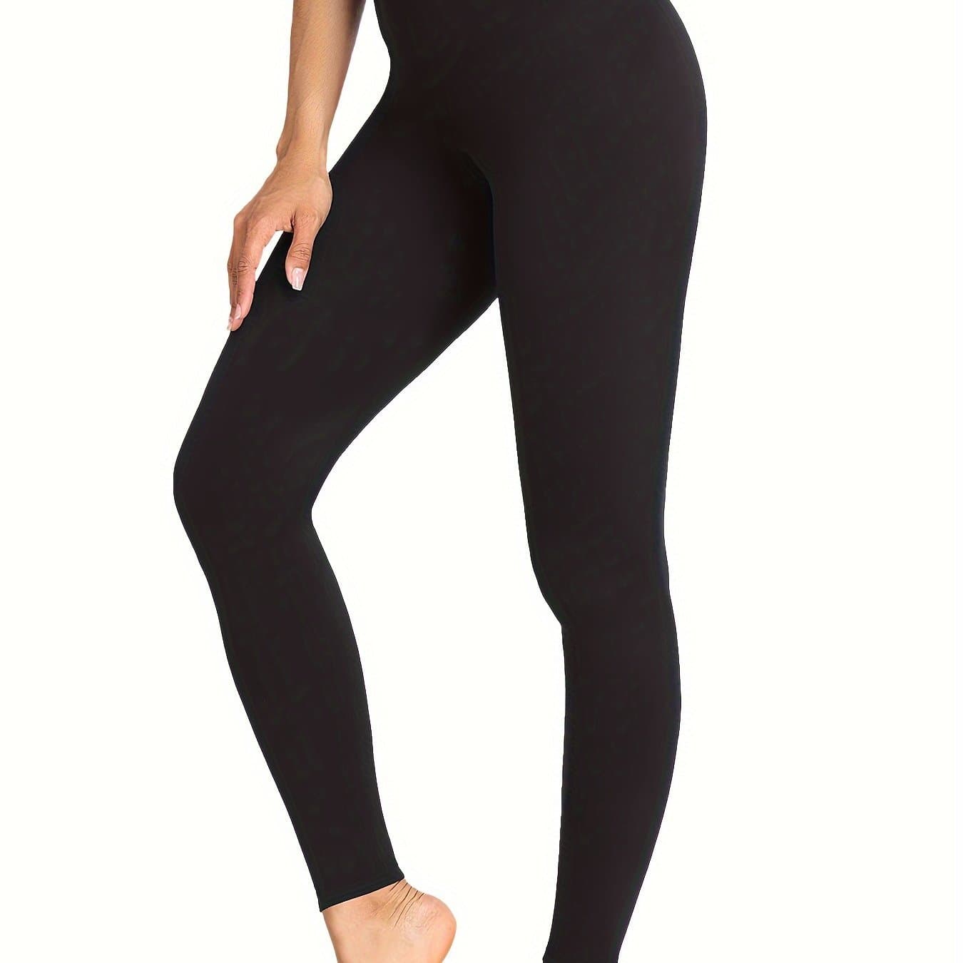 TEMU Super Soft Leggings For Women, High Waisted Tummy Control No See Through Workout Yoga Running Pants Leggings