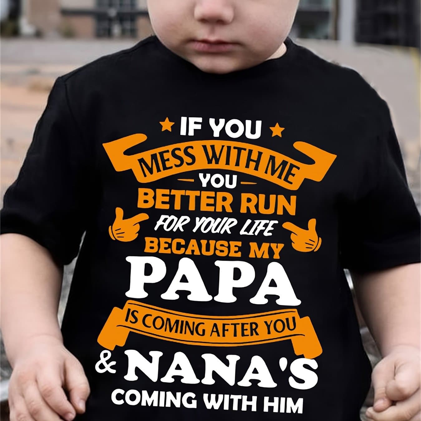TEMU Boys' T-shirt "my Papa Is Coming" Print For Comfortable And Casual Round Neck Short Sleeves